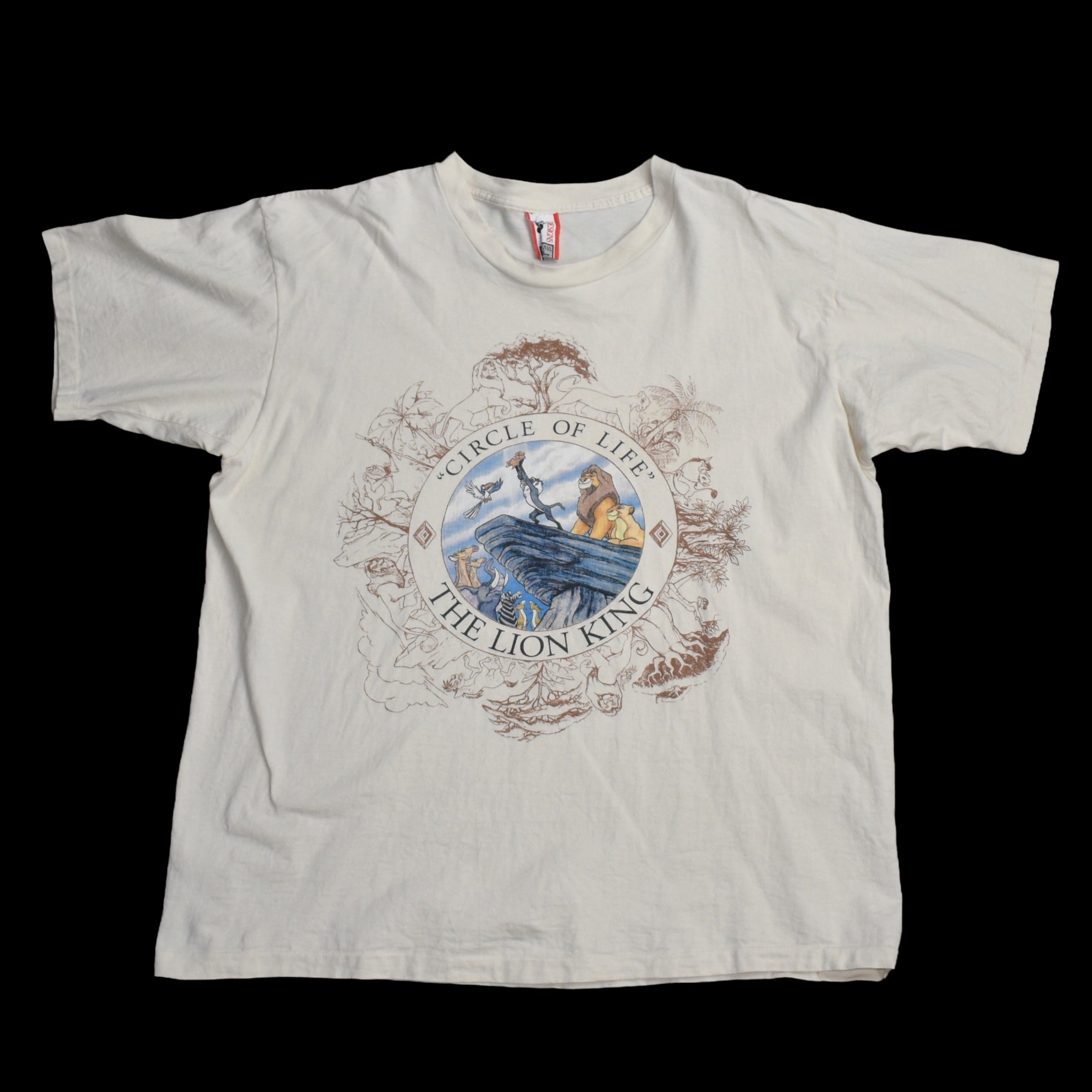 1994 the lion king vintage elton john "circle of life" disney movie soundtrack promo t-shirt
