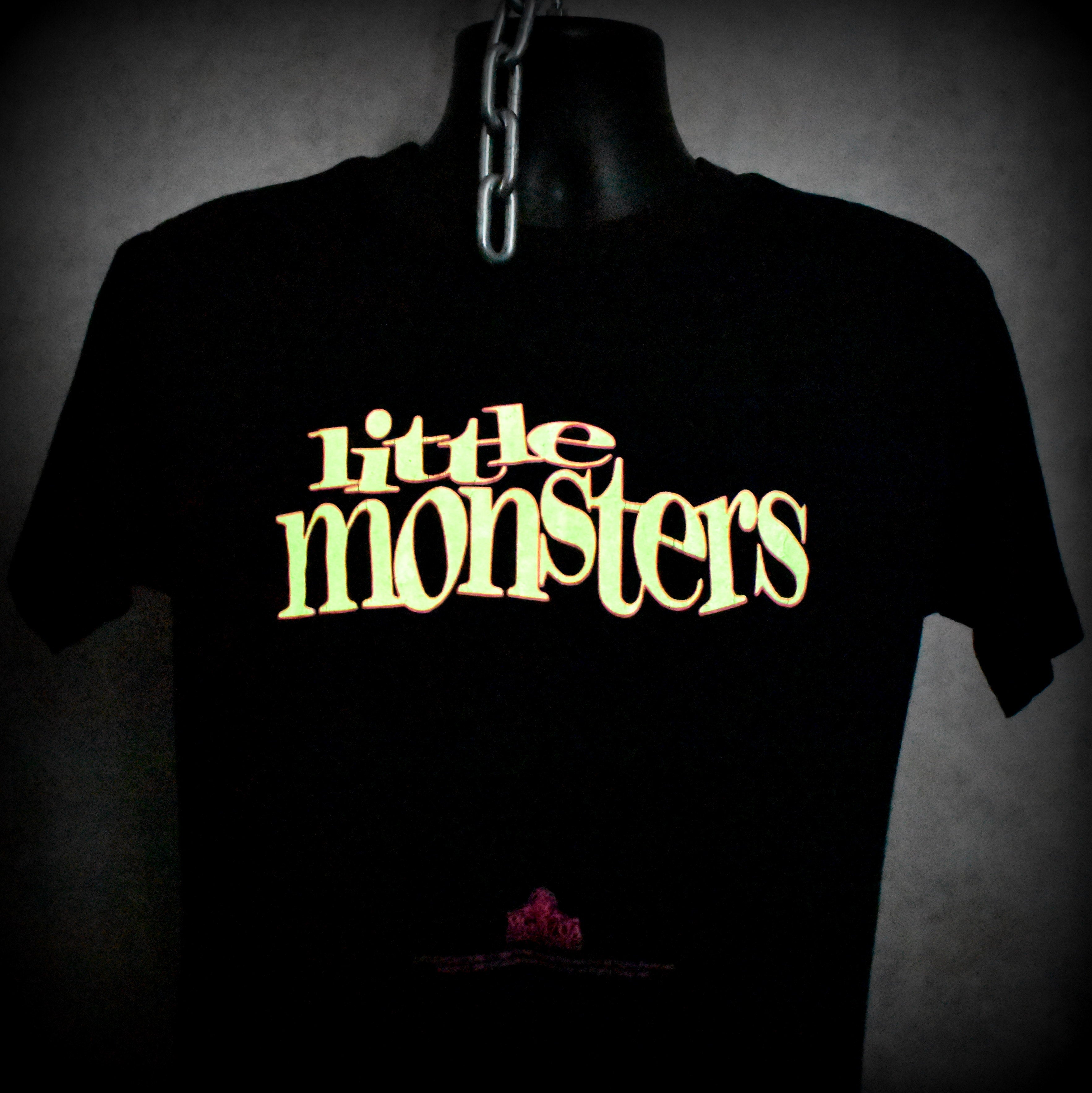 1990 little monsters vintage glow in the dark cult classic 80s / 90s horror comedy movie promo t-shirt