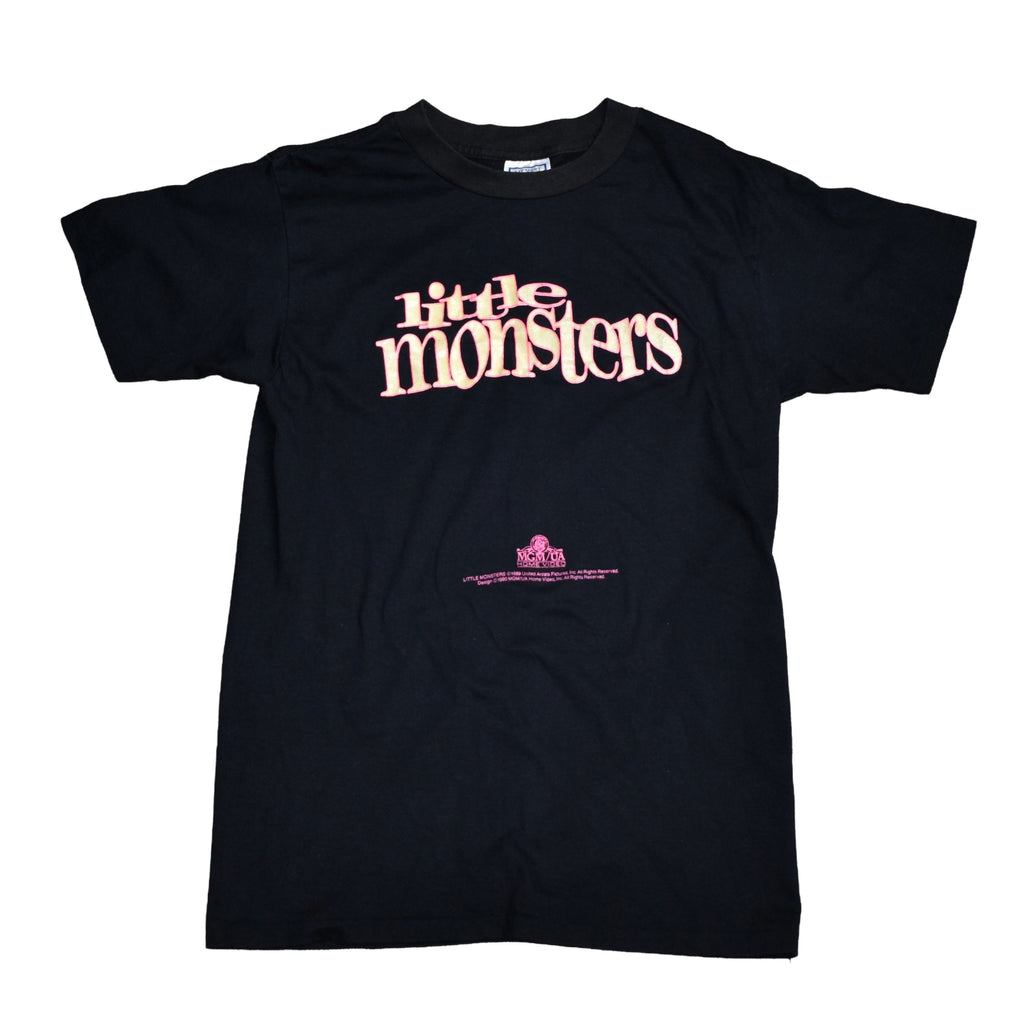 1990 little monsters vintage glow in the dark cult classic 80s / 90s horror comedy movie promo t-shirt