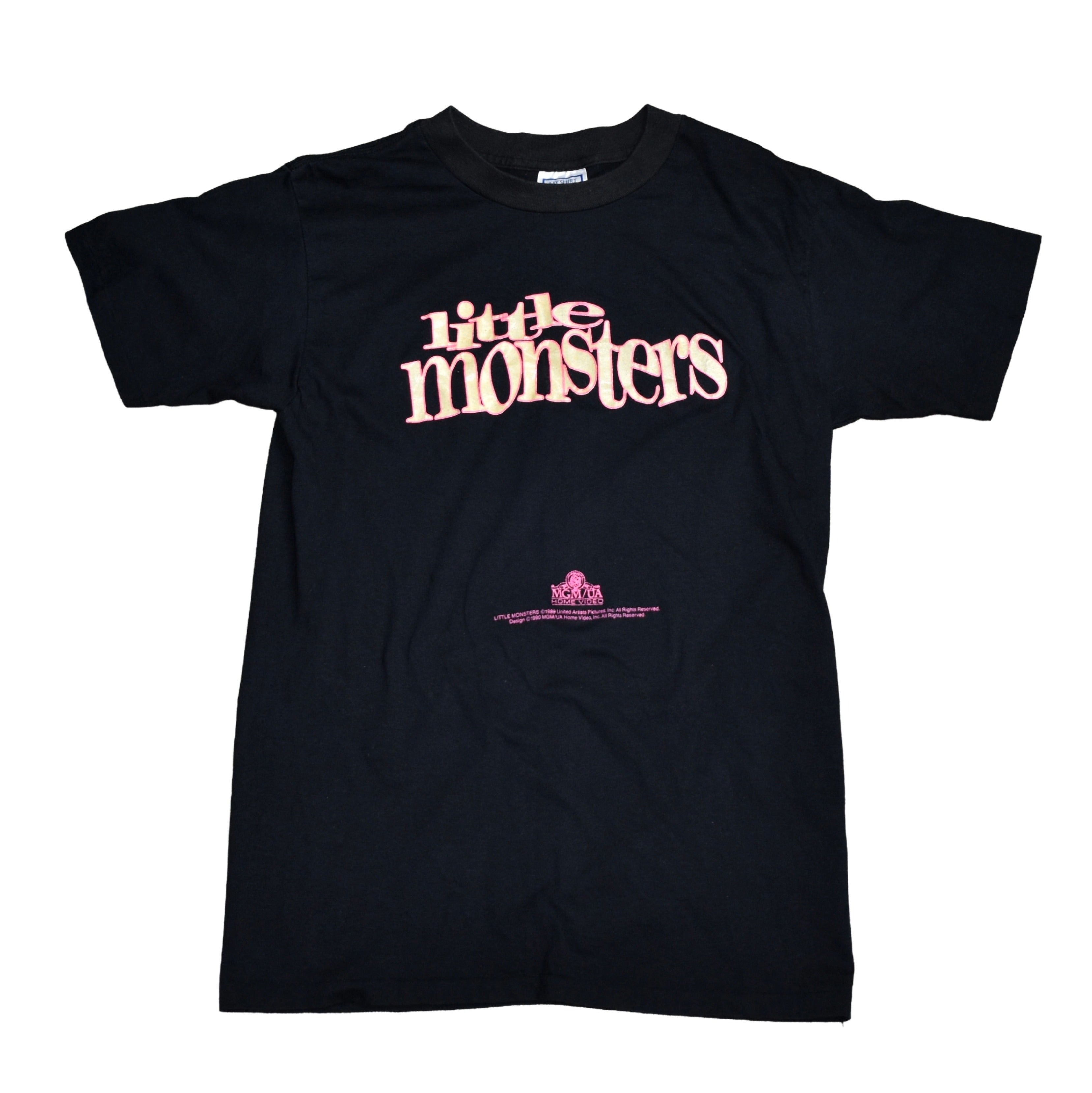 1990 little monsters vintage glow in the dark cult classic 80s / 90s horror comedy movie promo t-shirt