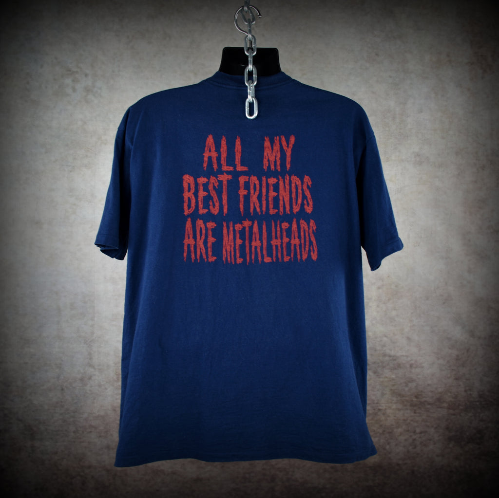 1998 less than jake vintage hello rockview era rare all my best friends are metalheads song promo 90s ska punk band t-shirt