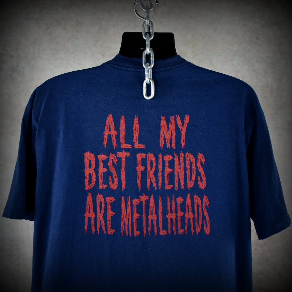1998 less than jake vintage hello rockview era rare all my best friends are metalheads song promo 90s ska punk band t-shirt