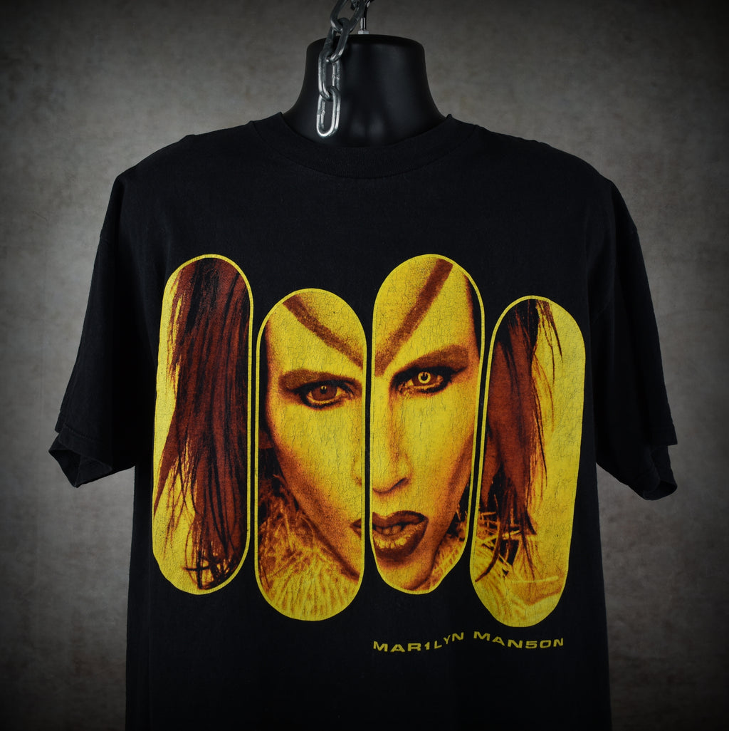 1999 mar1lyn man5on vintage mechanical animals era iconic y2k glam grunge album promo t-shirt