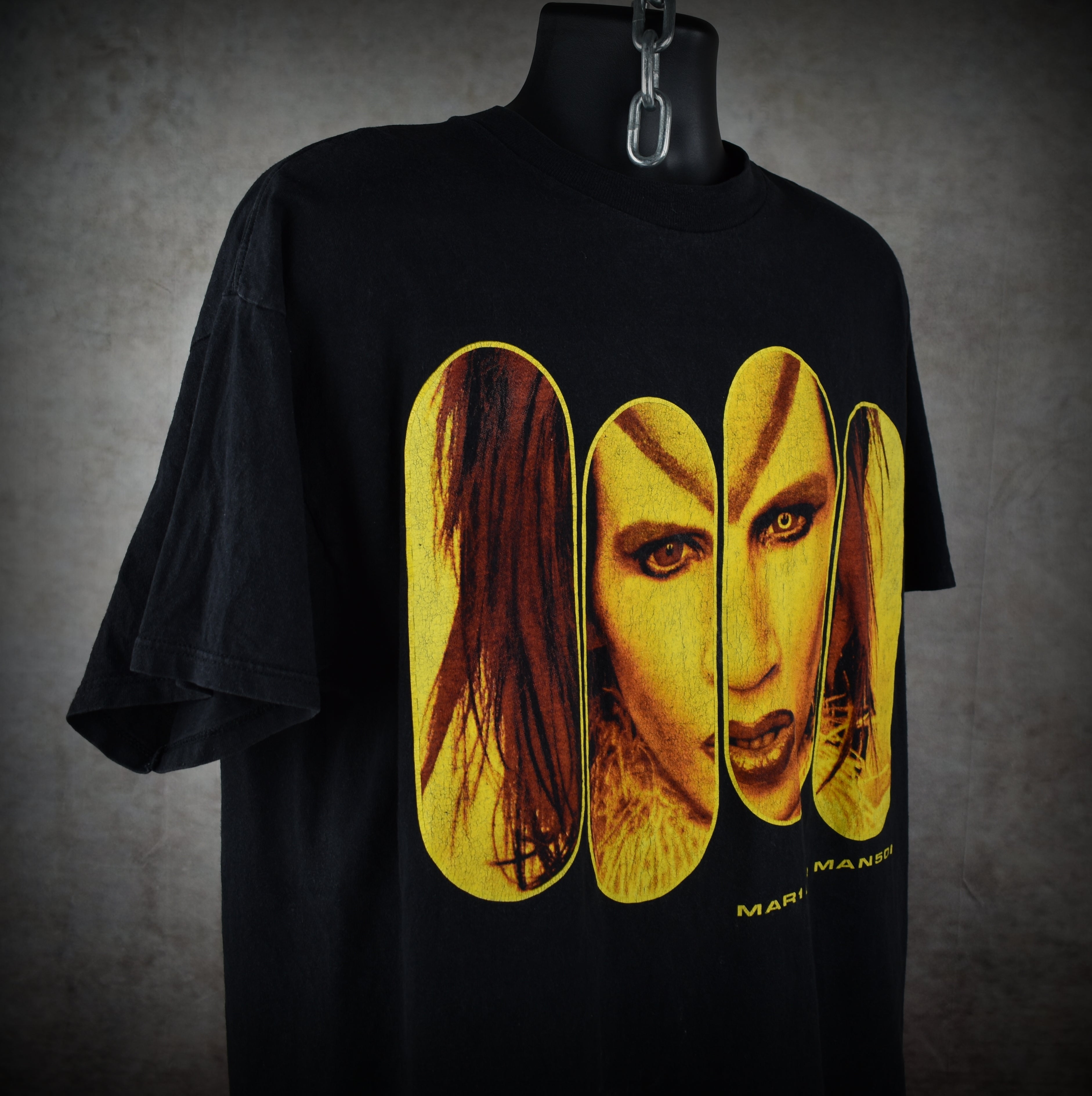 1999 mar1lyn man5on vintage mechanical animals era iconic y2k glam grunge album promo t-shirt