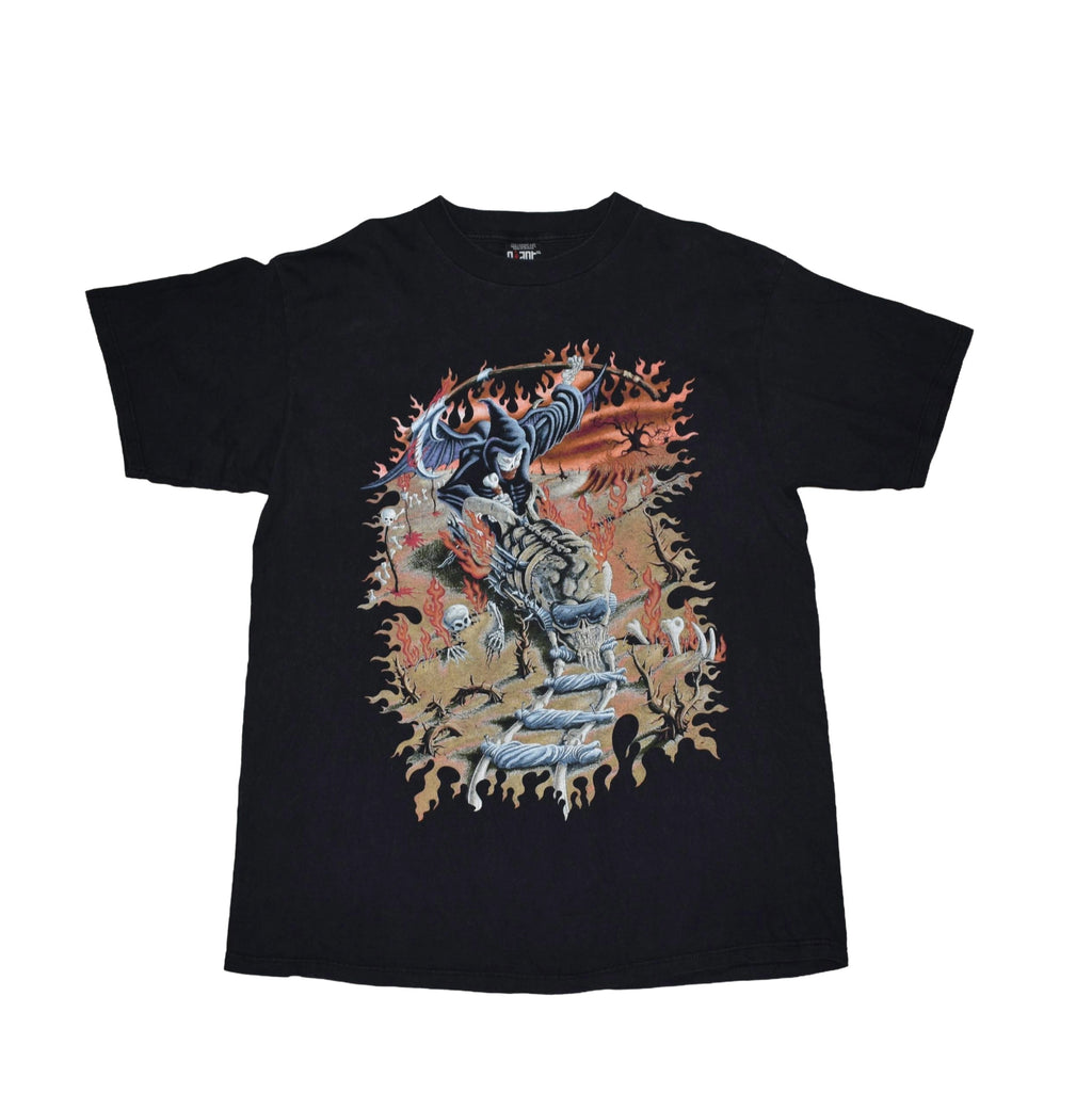 1994 megadeth vintage vic rattlehead 90s heavy metal band youthanasia tour t-shirt