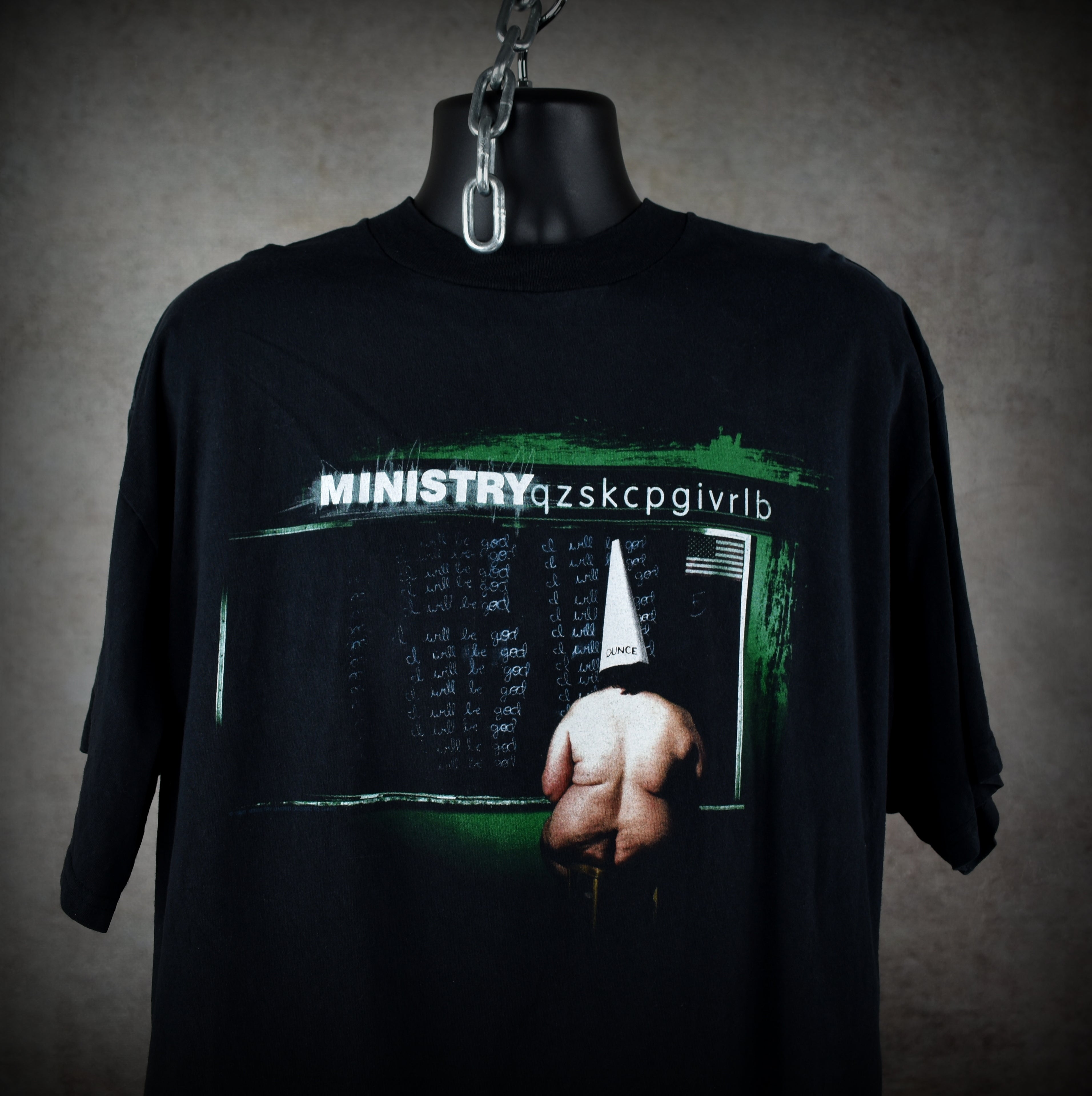 1999 ministry vintage infamous y2k dark side of the spoon album art promo band t-shirt