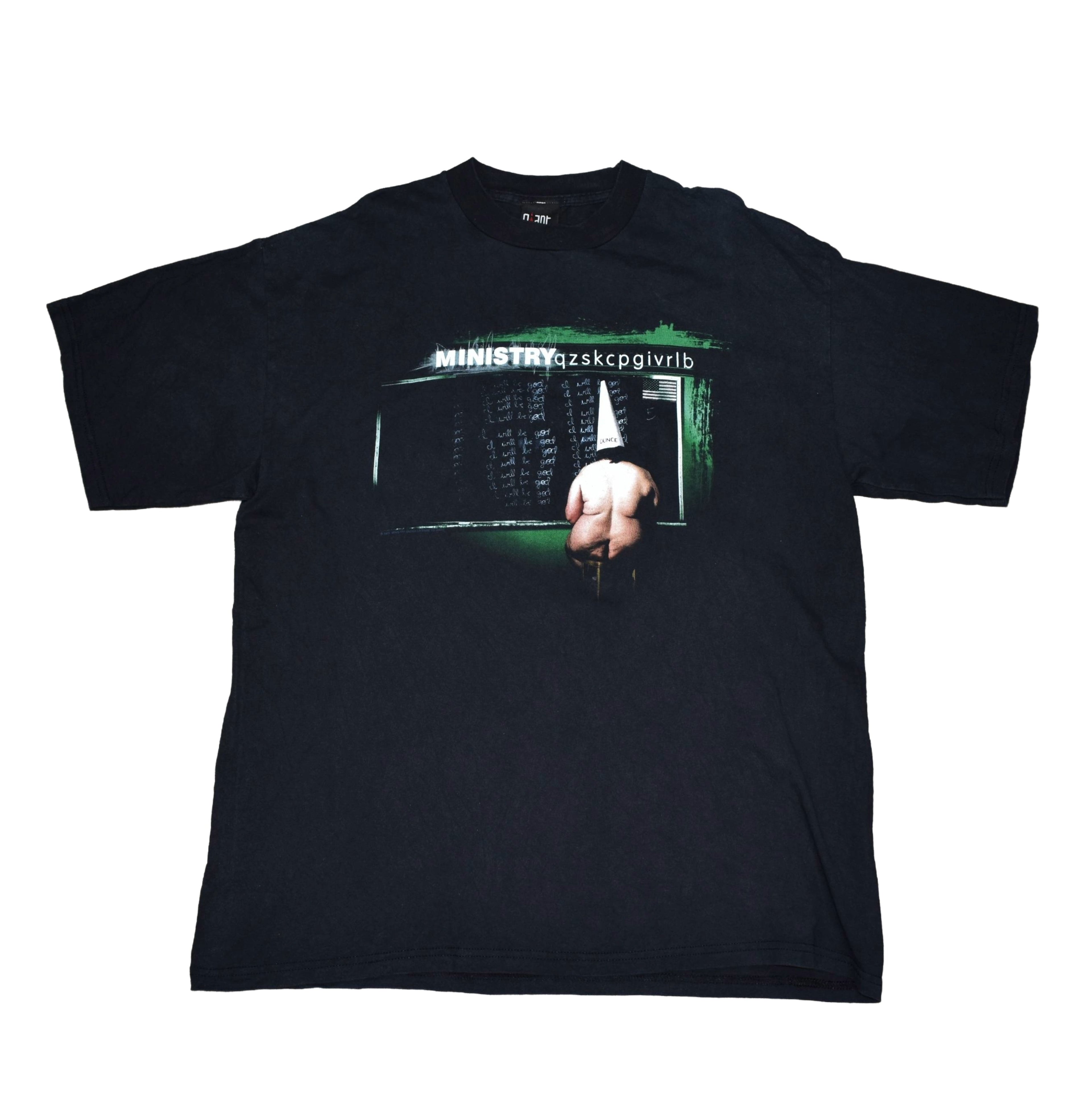 1999 ministry vintage infamous y2k dark side of the spoon album art promo band t-shirt