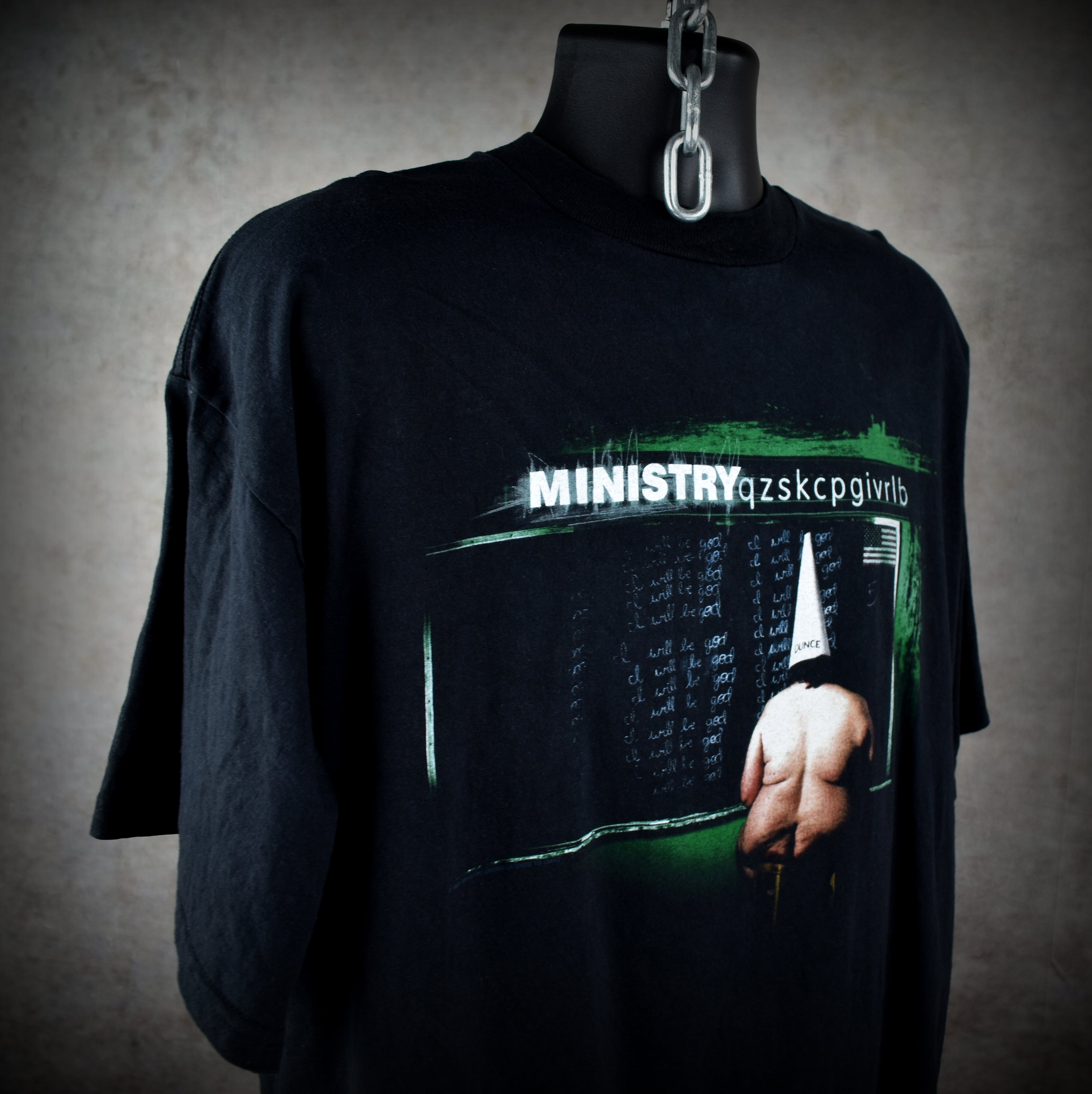 1999 ministry vintage infamous y2k dark side of the spoon album art promo band t-shirt