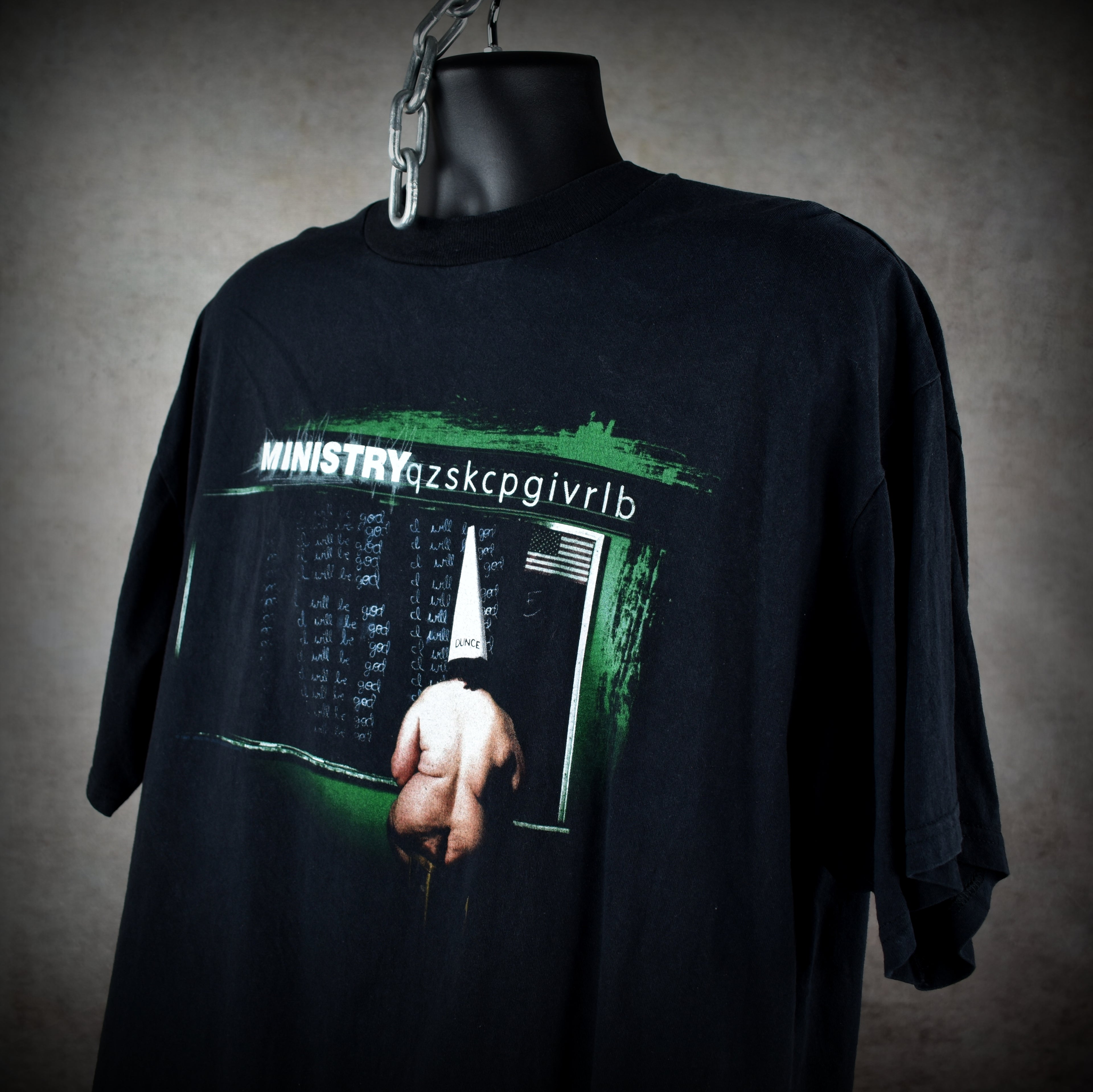 1999 ministry vintage infamous y2k dark side of the spoon album art promo band t-shirt