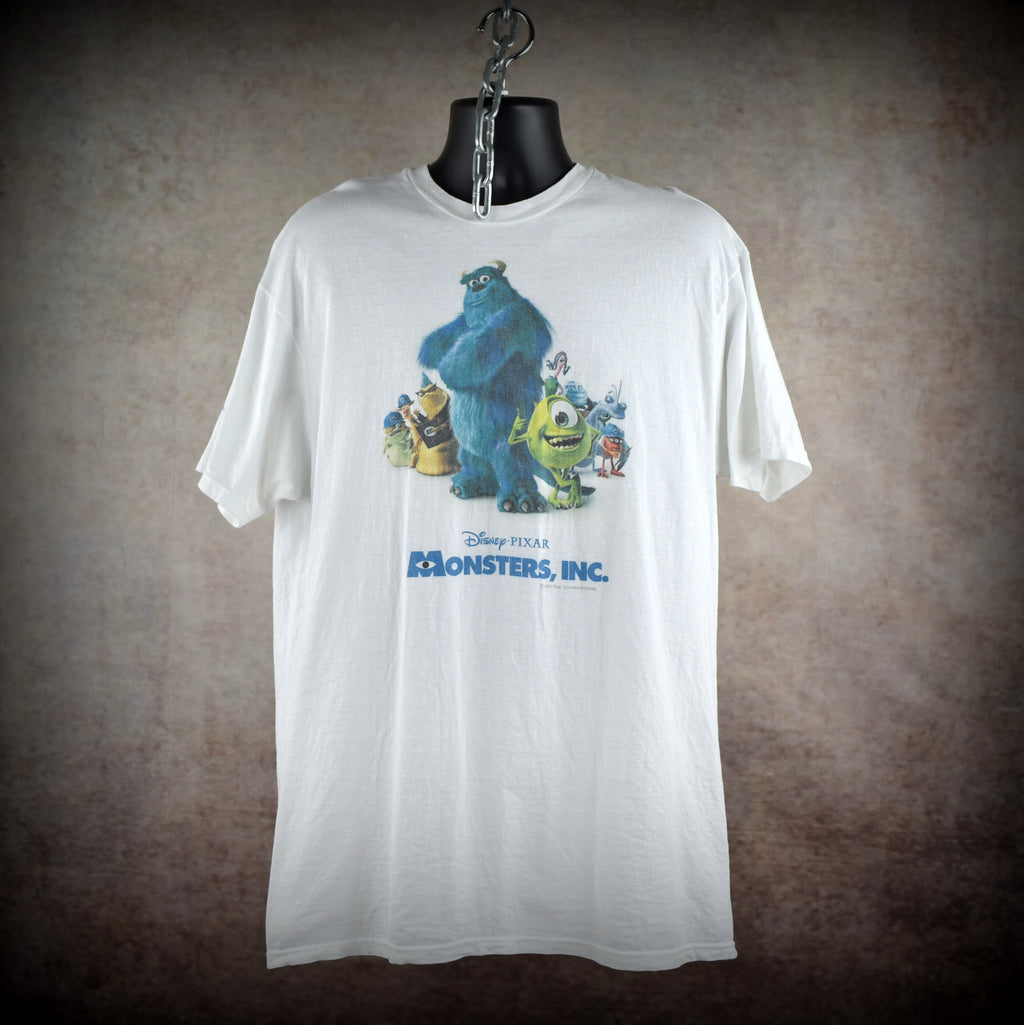 2001 monsters, inc. vintage y2k classic disney • pixar animation movie promo t-shirt