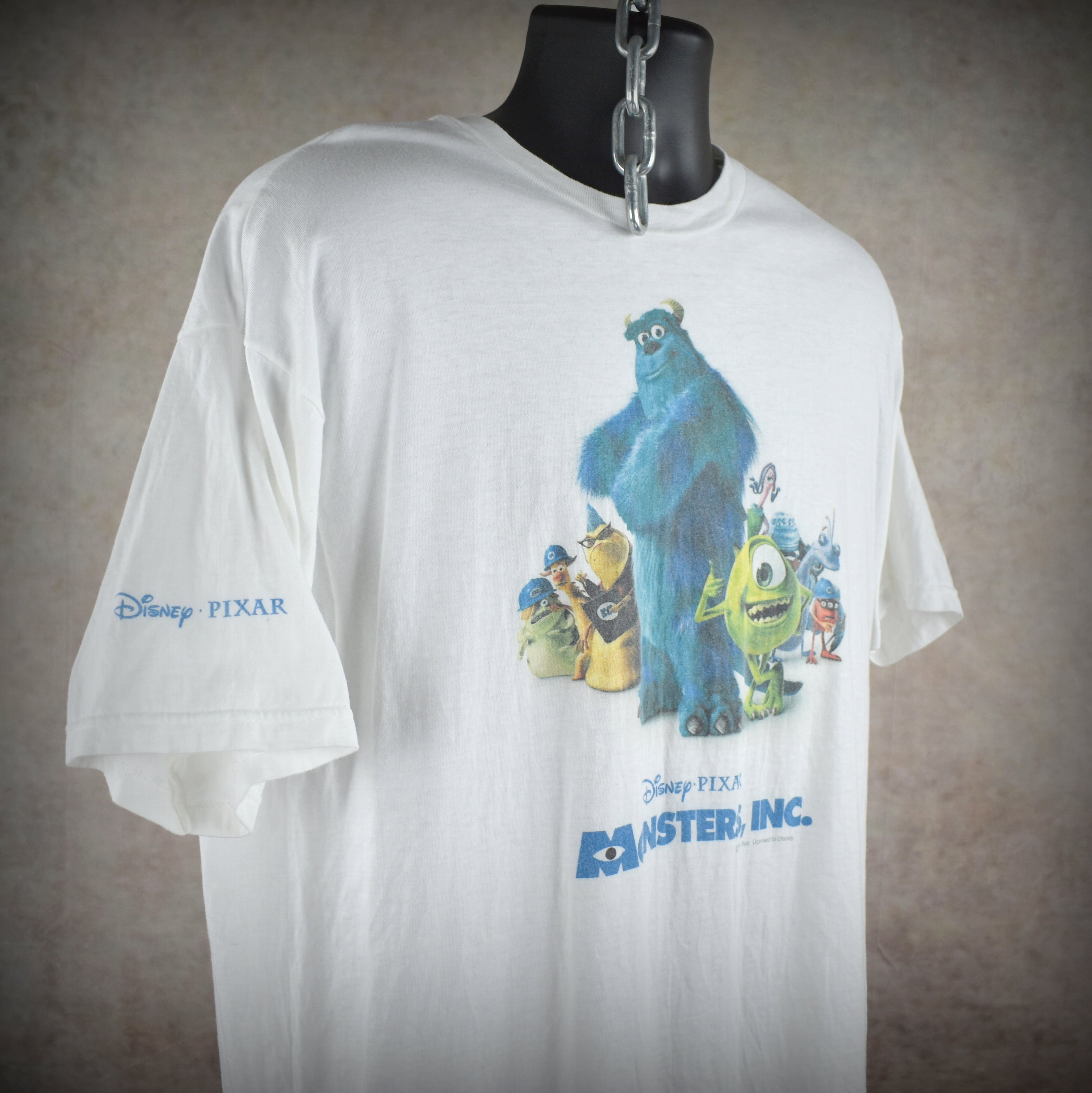2001 monsters, inc. vintage y2k classic disney • pixar animation movie promo t-shirt