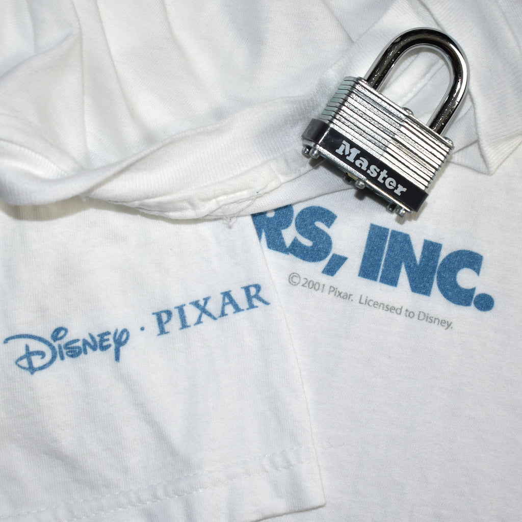 2001 monsters, inc. vintage y2k classic disney • pixar animation movie promo t-shirt