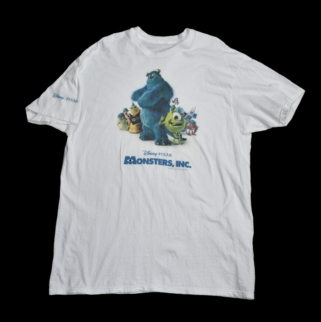 2001 monsters, inc. vintage y2k classic disney • pixar animation movie promo t-shirt