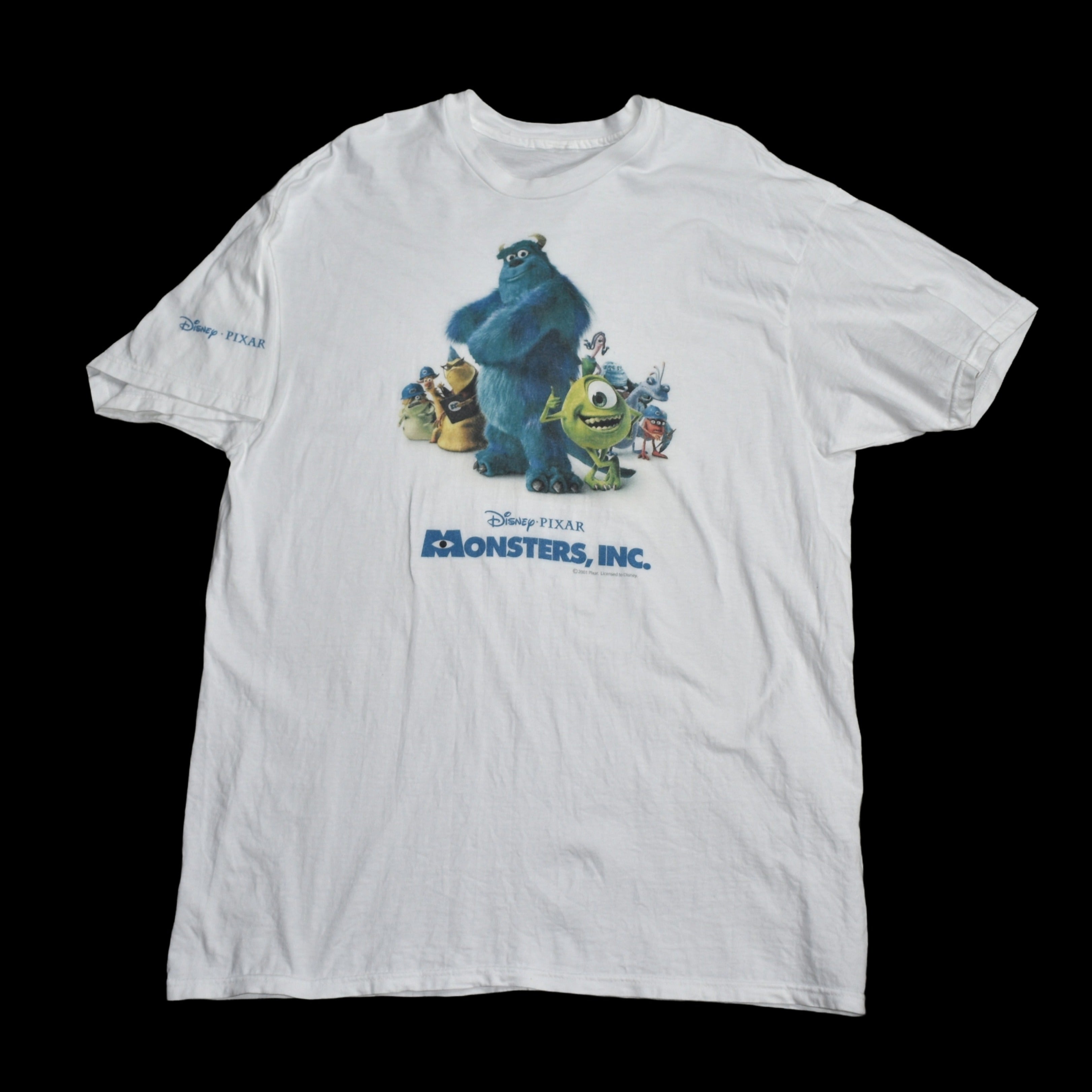 2001 monsters, inc. vintage y2k classic disney • pixar animation movie promo t-shirt