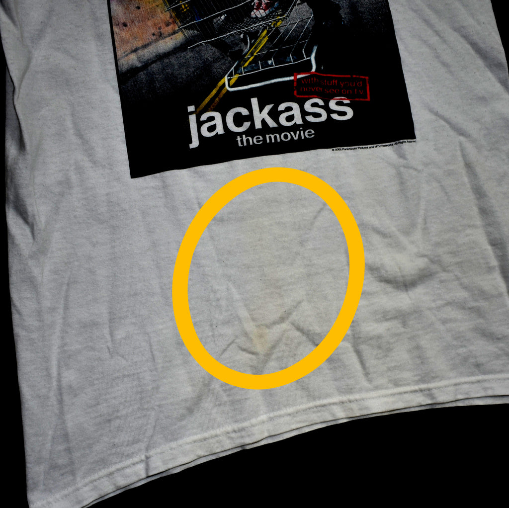 2002 jackass the movie vintage giant shopping cart intro 00s iconic movie promo t-shirt
