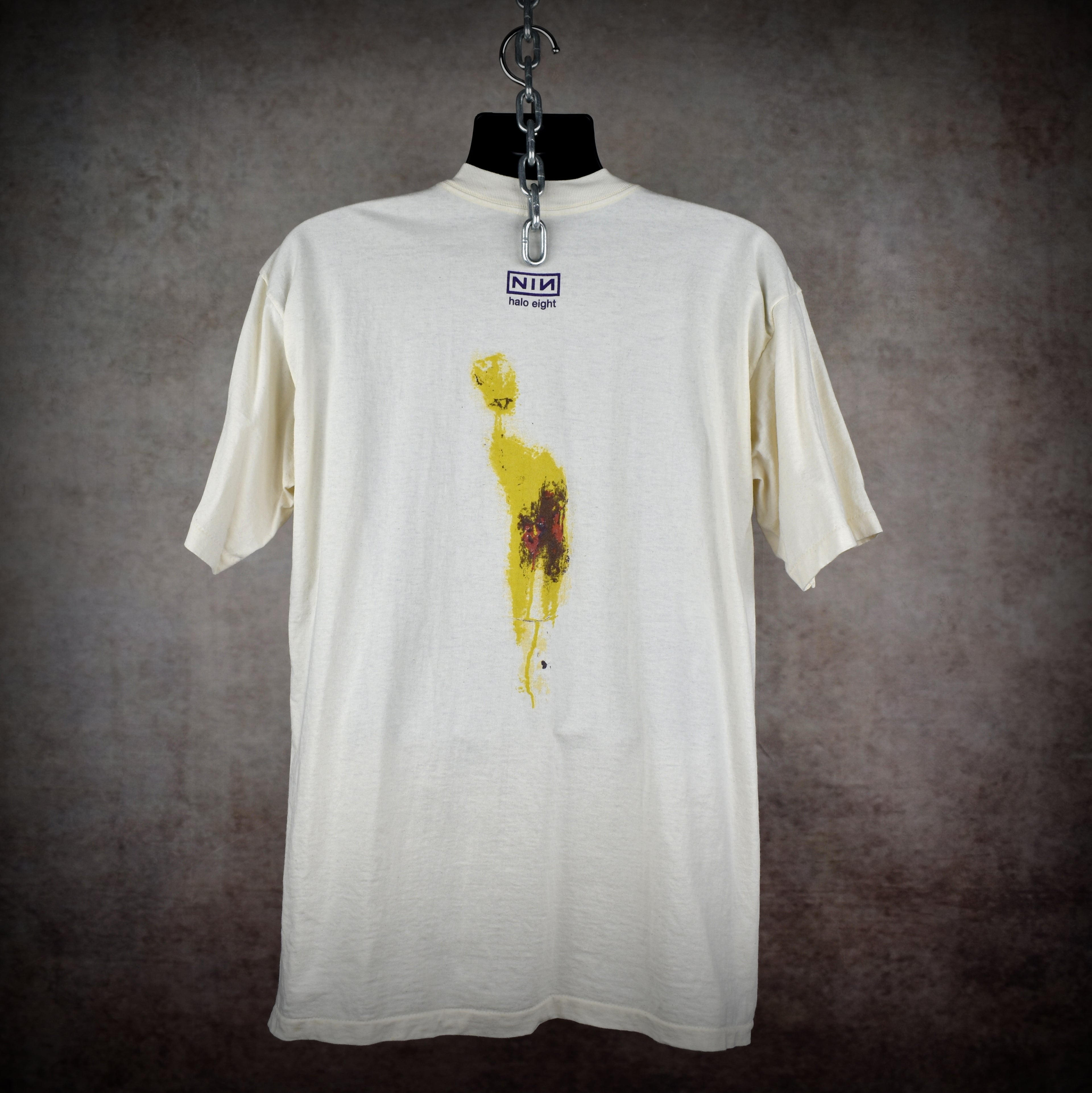 90s nine inch nails vintage the downward spiral iconic industrial grunge halo 8 album promo t-shirt