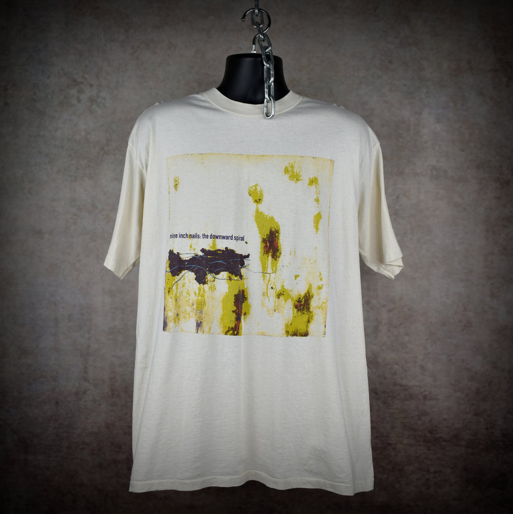 90s nine inch nails vintage the downward spiral iconic industrial grunge halo 8 album promo t-shirt