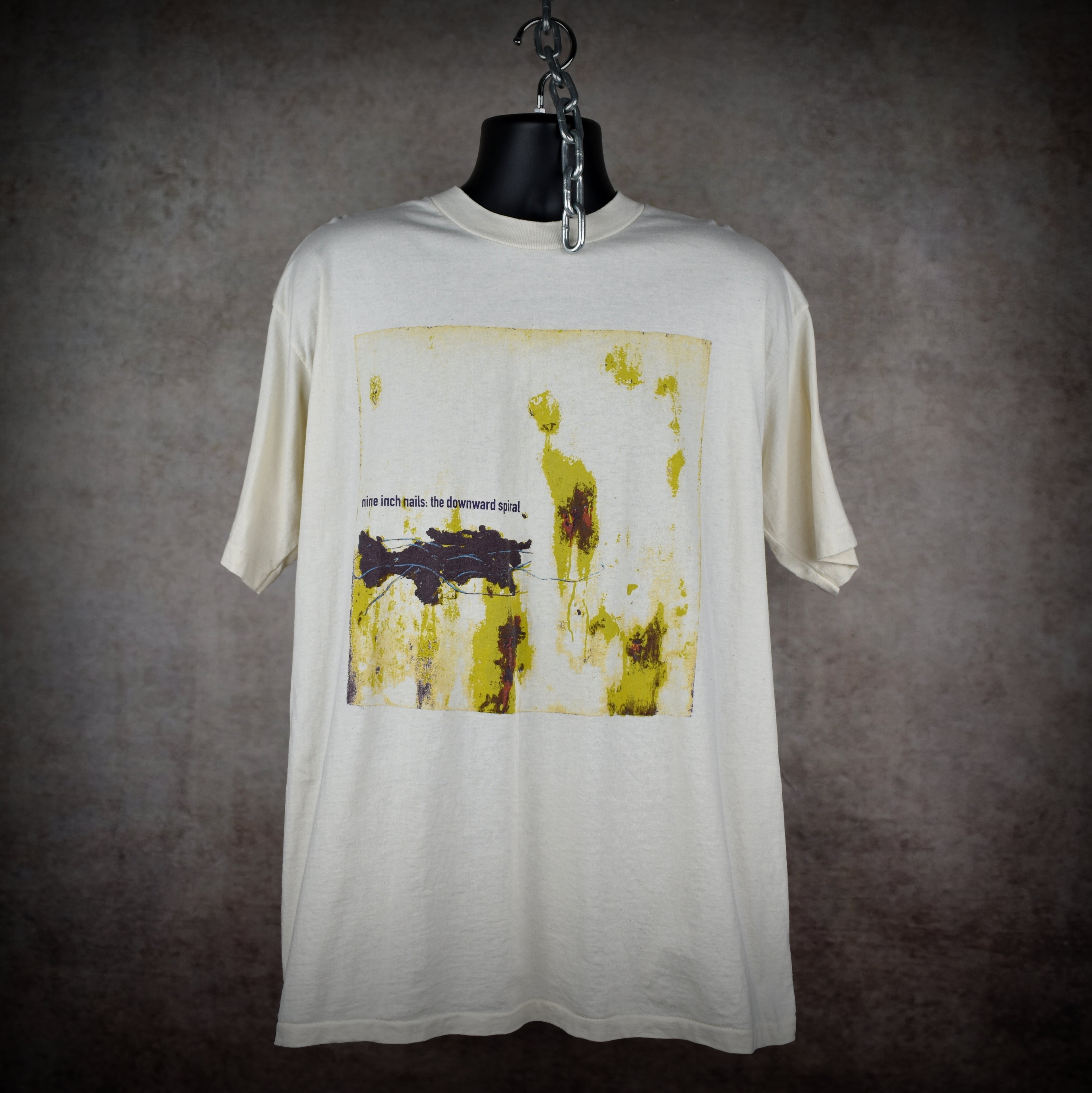 90s nine inch nails vintage the downward spiral iconic industrial grunge halo 8 album promo t-shirt