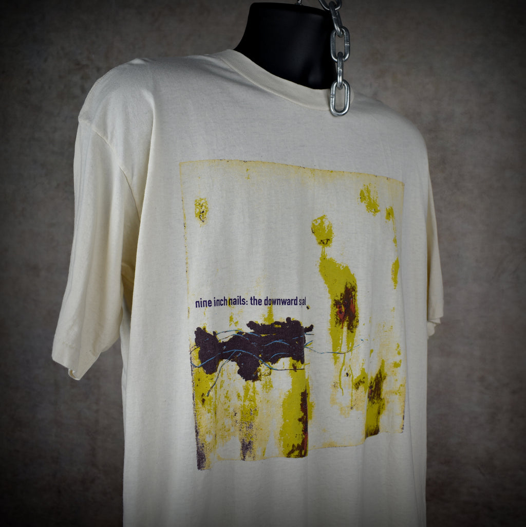 90s nine inch nails vintage the downward spiral iconic industrial grunge halo 8 album promo t-shirt