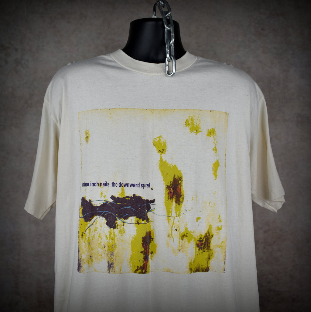 90s nine inch nails vintage the downward spiral iconic industrial grunge halo 8 album promo t-shirt