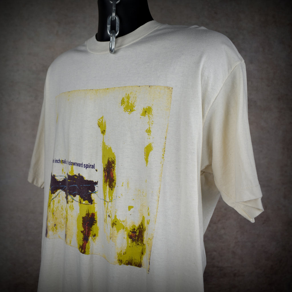 90s nine inch nails vintage the downward spiral iconic industrial grunge halo 8 album promo t-shirt
