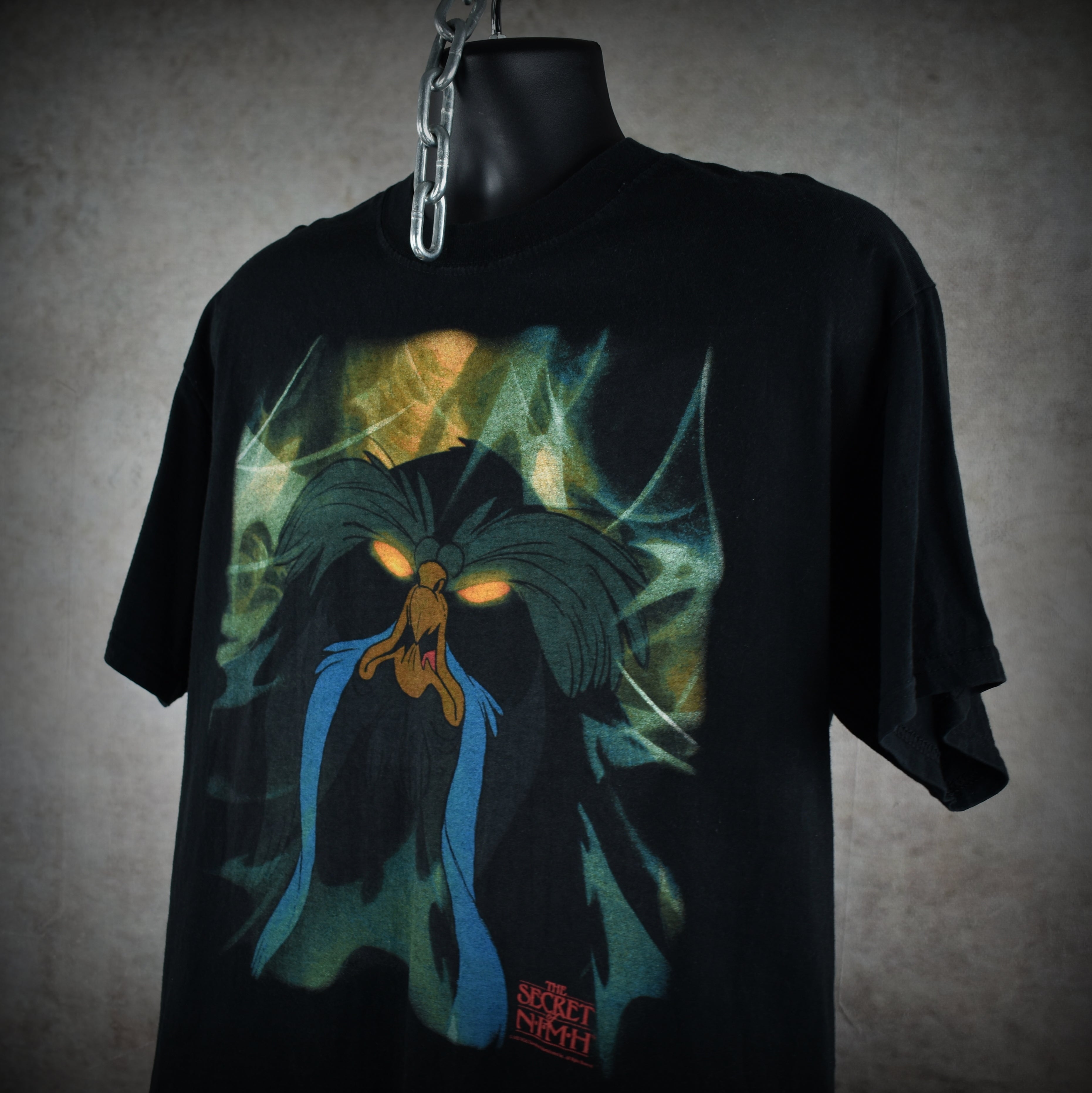 2000s the secret of nimh vintage the great owl cult classic 1982 don bluth cartoon movie y2k promo t-shirt
