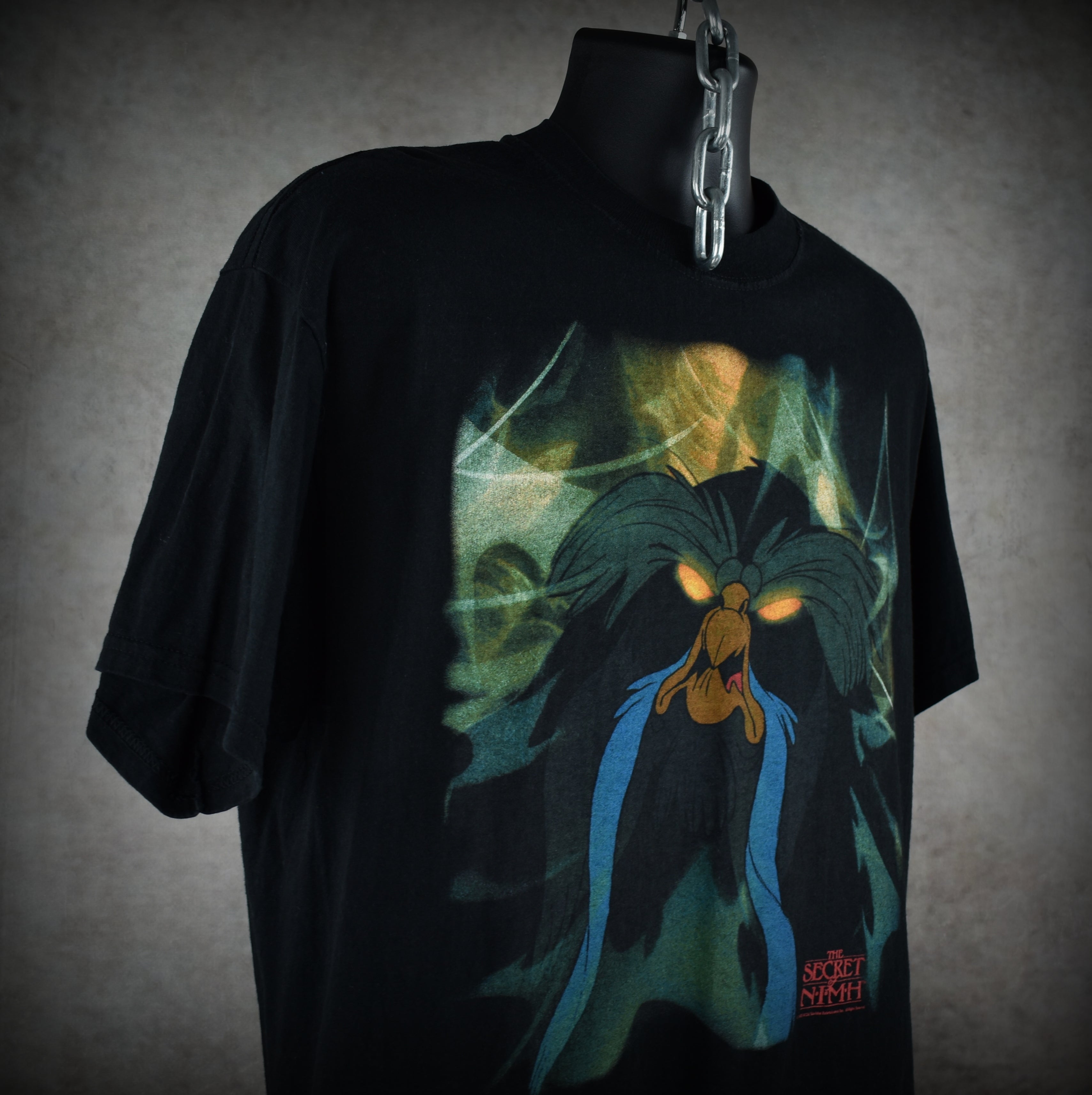 2000s the secret of nimh vintage the great owl cult classic 1982 don bluth cartoon movie y2k promo t-shirt
