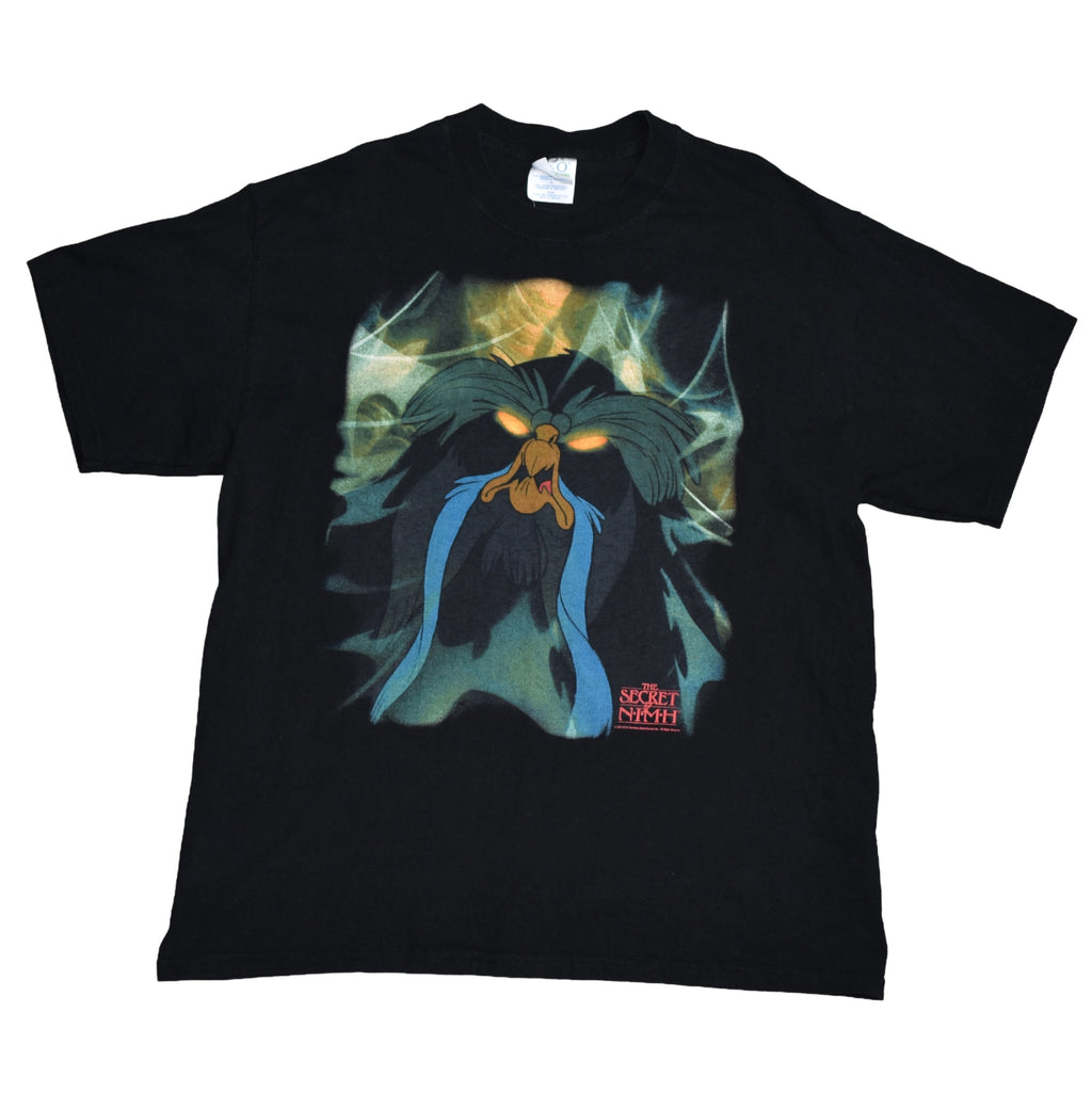 2000s the secret of nimh vintage the great owl cult classic 1982 don bluth cartoon movie y2k promo t-shirt