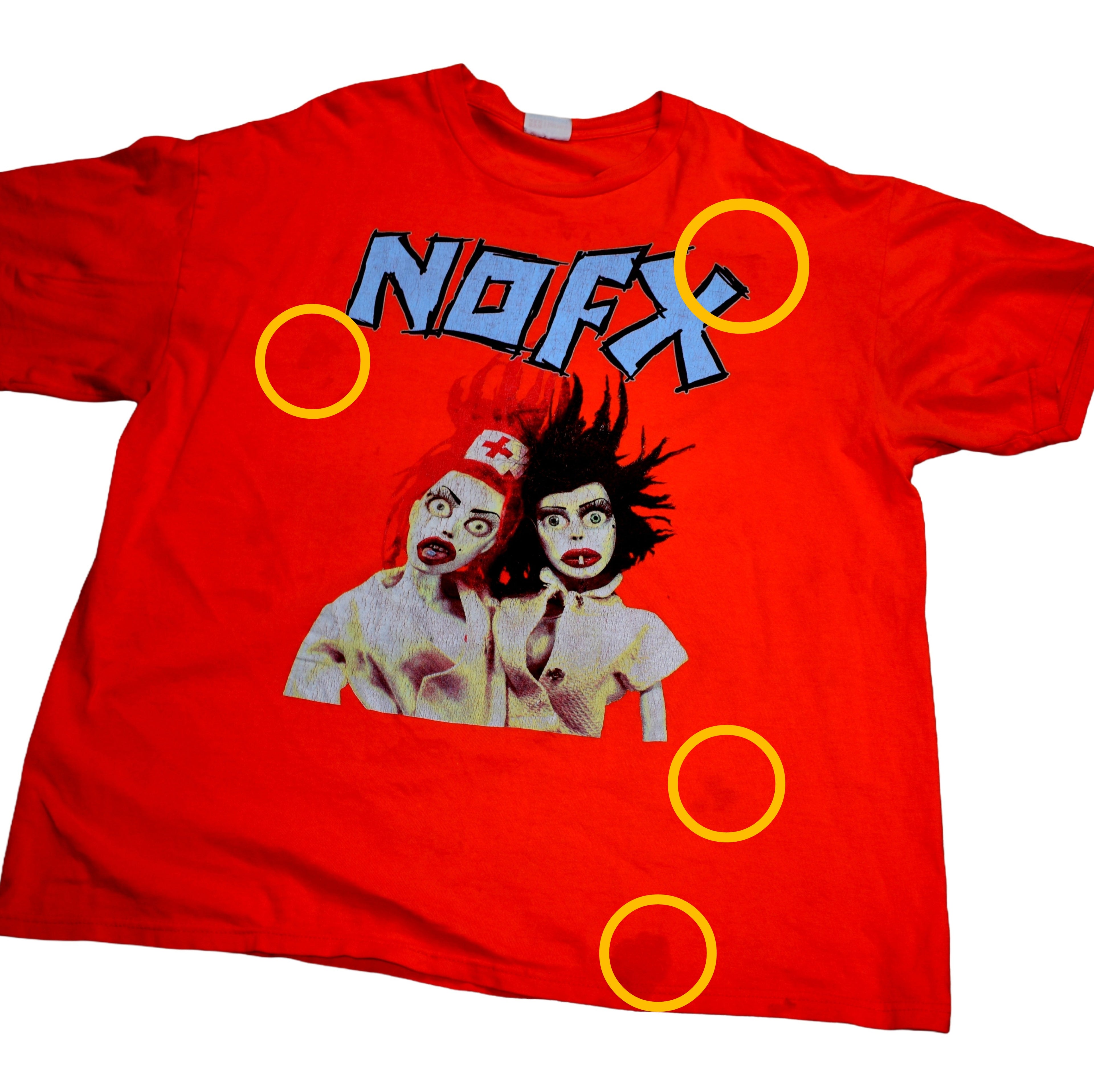 2000 nofx vintage pump up the valuum whirled tour '00 classic y2k pop punk band t-shirt