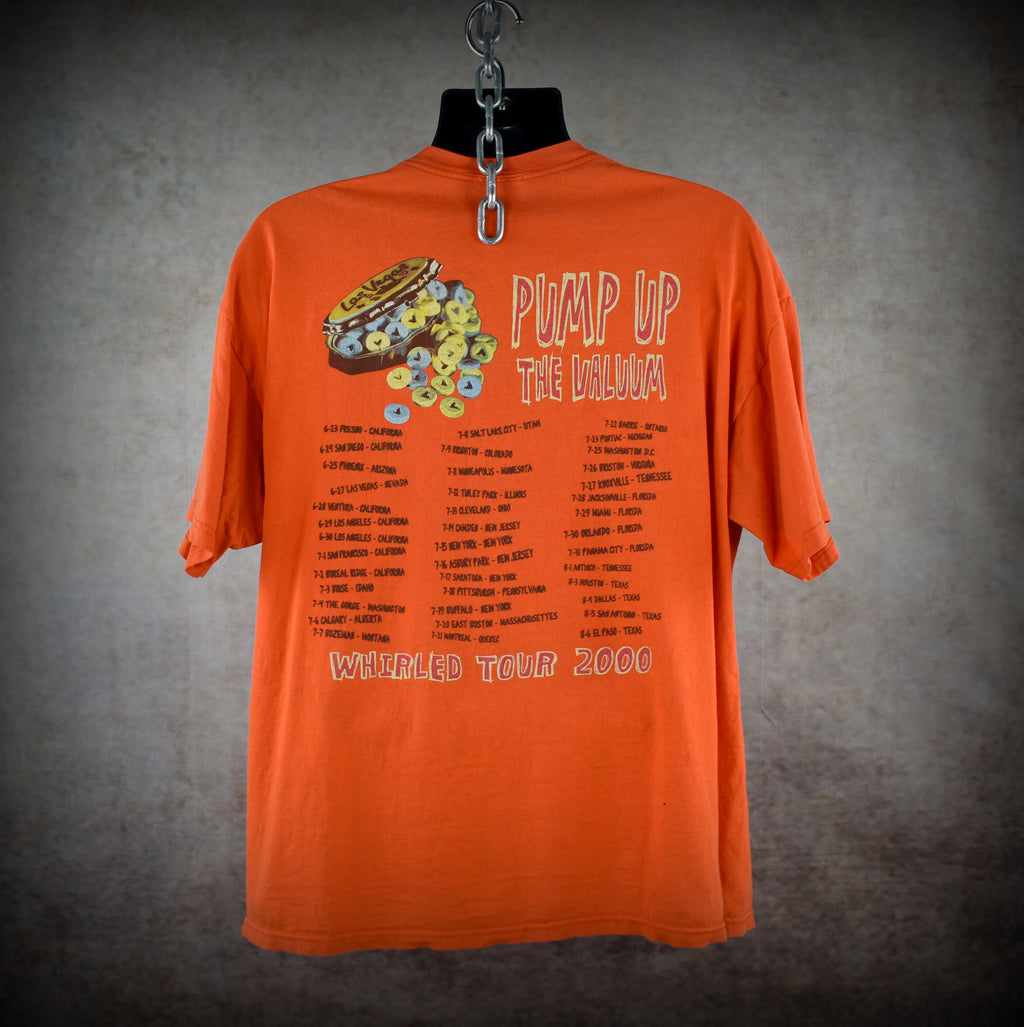 2000 nofx vintage pump up the valuum whirled tour '00 classic y2k pop punk band t-shirt