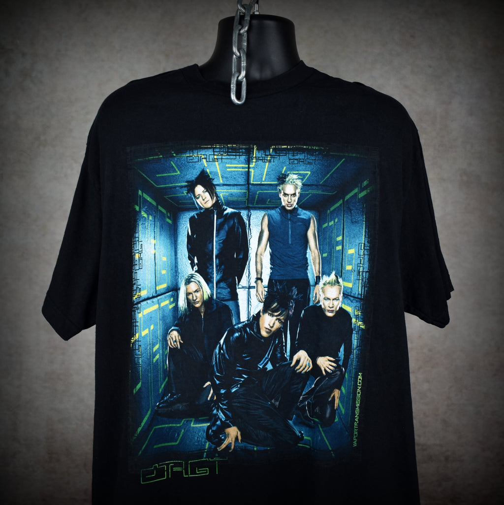 2000 orgy vintage "fiction (dreams in digital) era y2k nü glam band vapor transmission album promo t-shirt