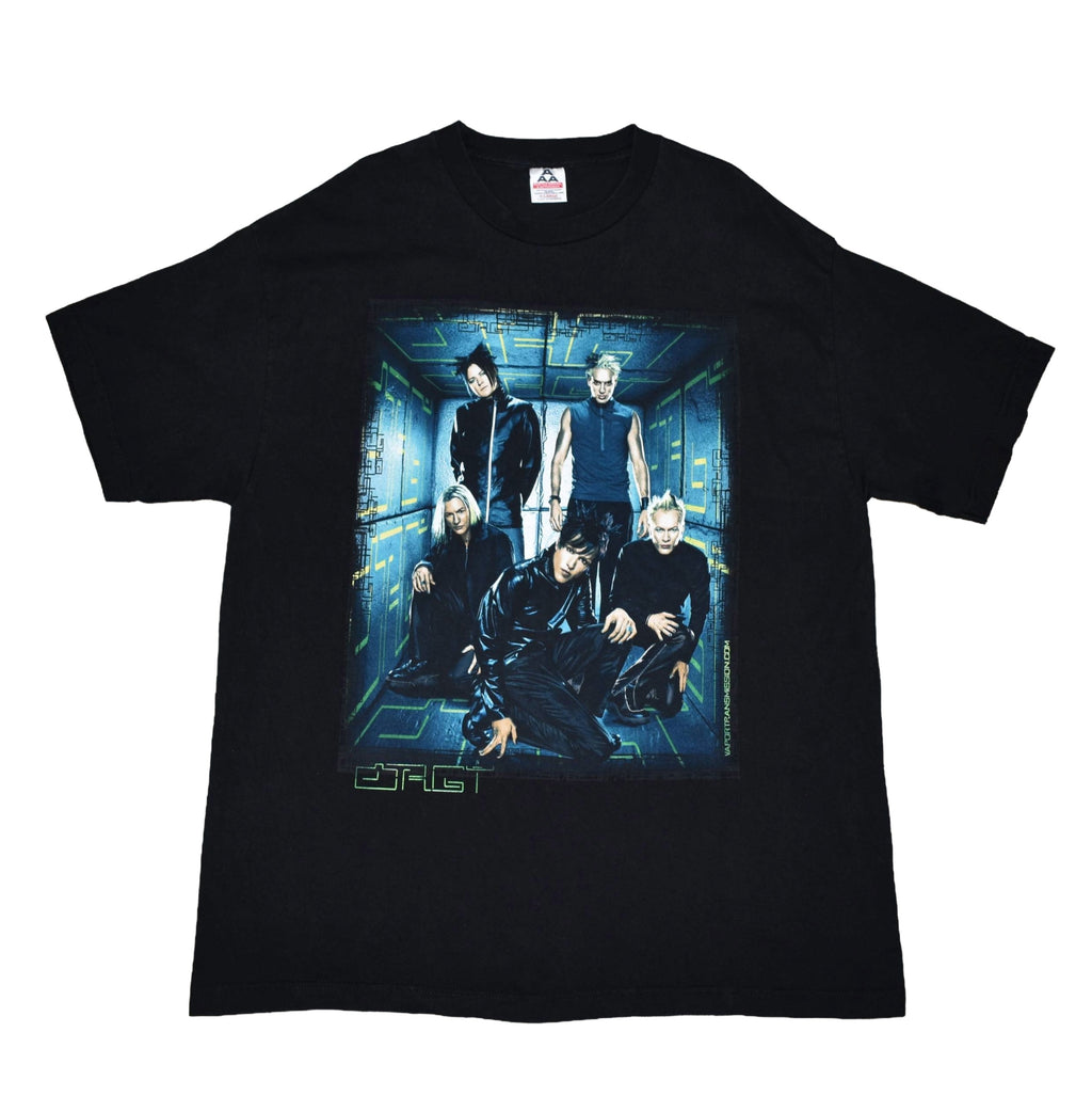2000 orgy vintage "fiction (dreams in digital) era y2k nü glam band vapor transmission album promo t-shirt
