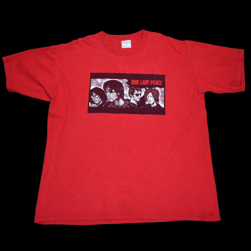 2003 our lady peace vintage somewhere out there era classic 00s alt pop rock band t-shirt