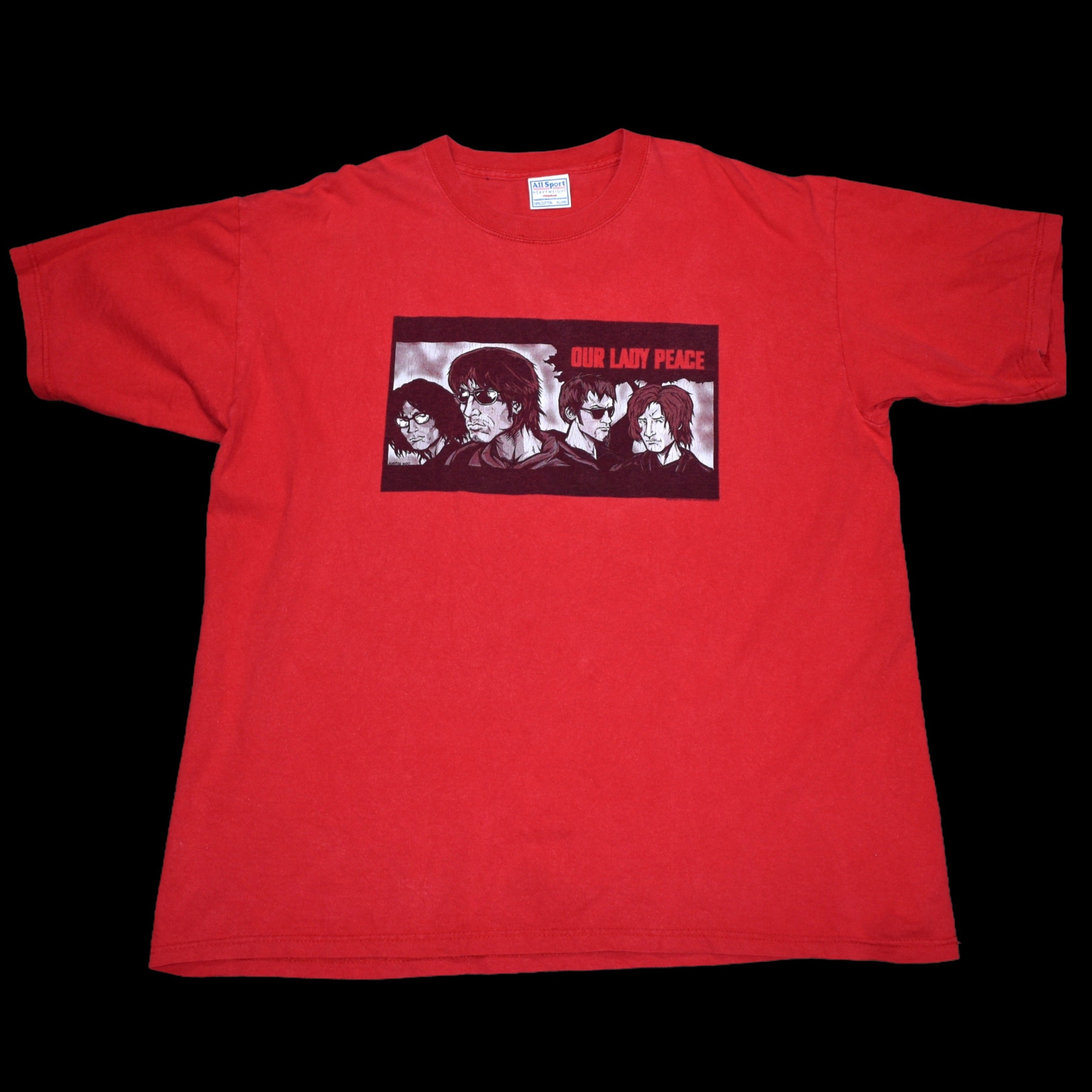 2003 our lady peace vintage somewhere out there era classic 00s alt pop rock band t-shirt