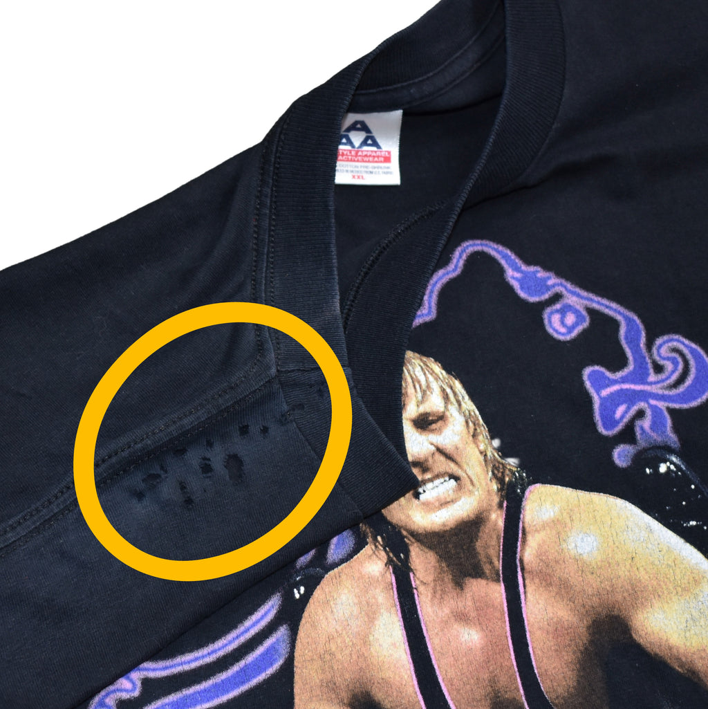 1999 owen hart vintage the king of harts iconic 90s wwf wrestler promo t-shirt