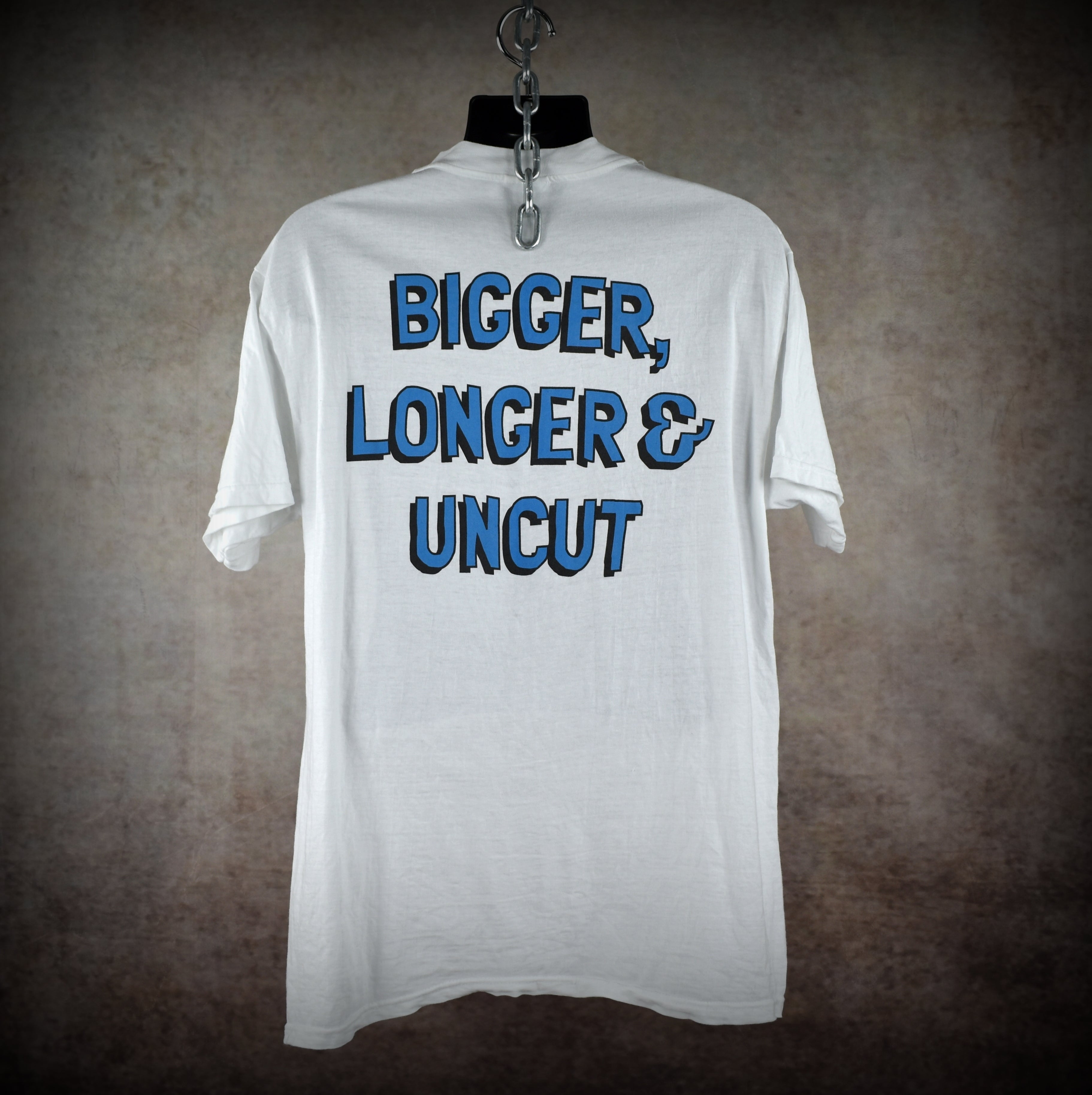 1999 south park: bigger, longer & uncut vintage cult classic adult animated musical comedy movie promo t-shirt