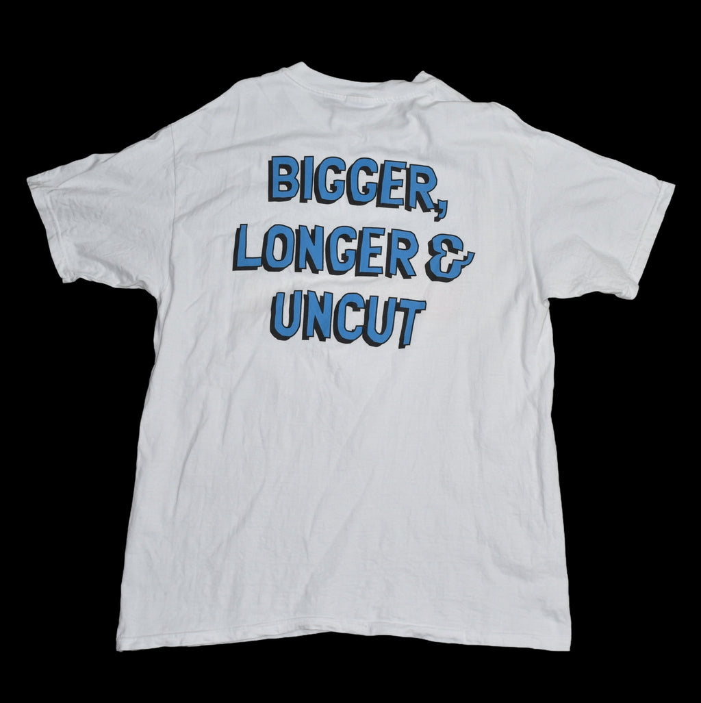 1999 south park: bigger, longer & uncut vintage cult classic adult animated musical comedy movie promo t-shirt