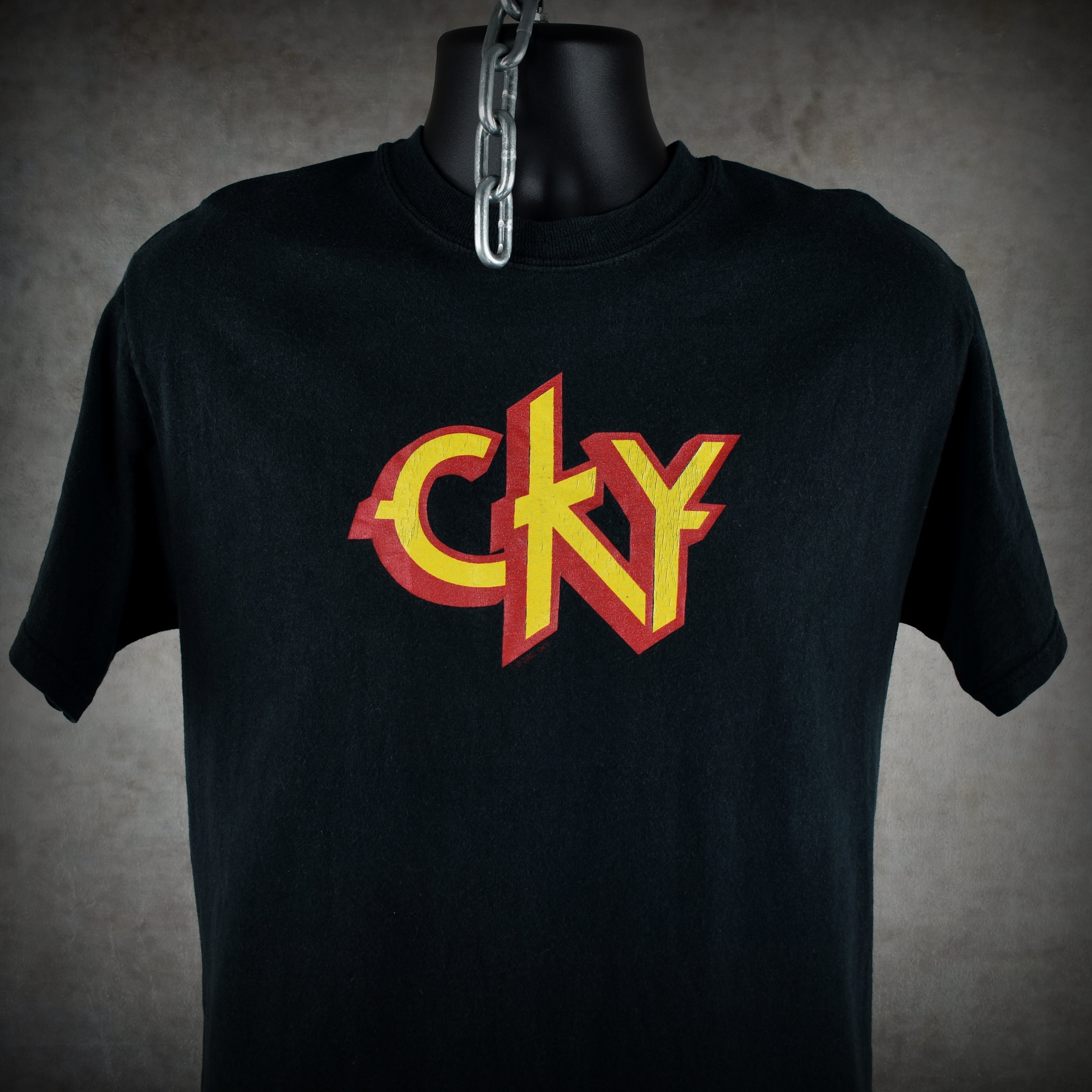 2003 cky vintage jackass era cult classic alt metal band infiltrate•destroy•rebuild album promo t-shirt