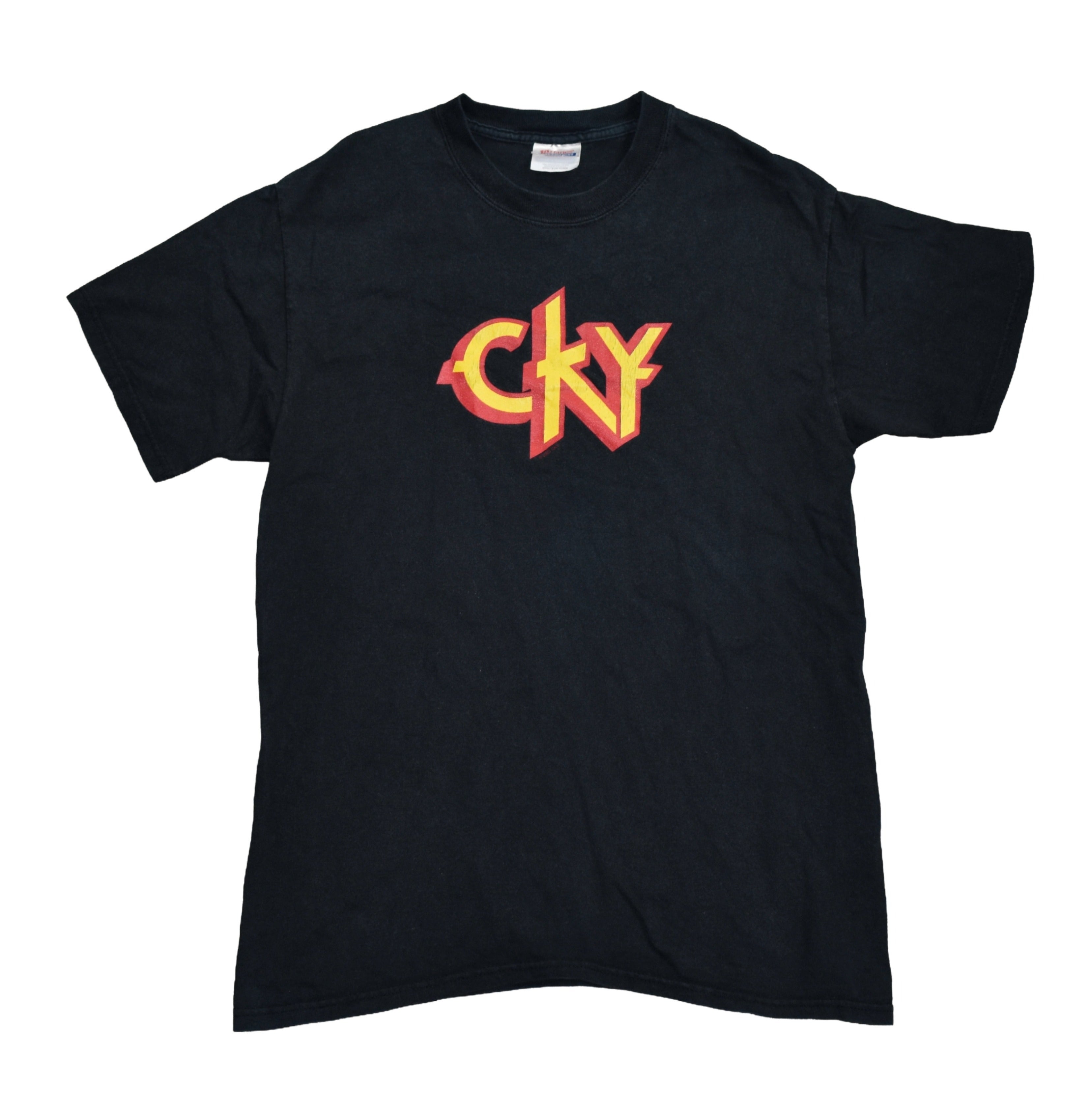 2003 cky vintage jackass era cult classic alt metal band infiltrate•destroy•rebuild album promo t-shirt