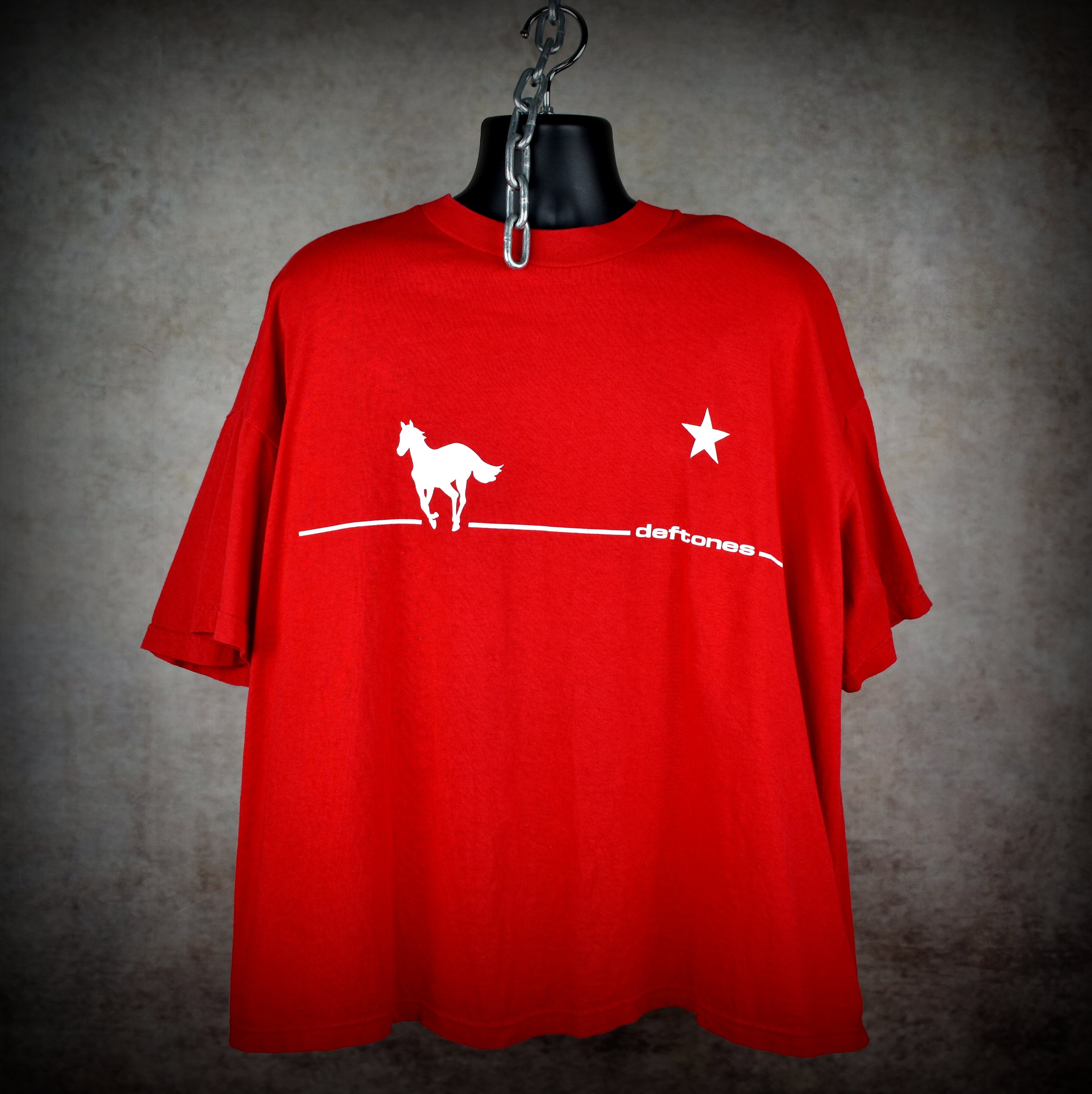 2000 deftones vintage rare xxl size classic y2k alt metal band white pony album promo t-shirt