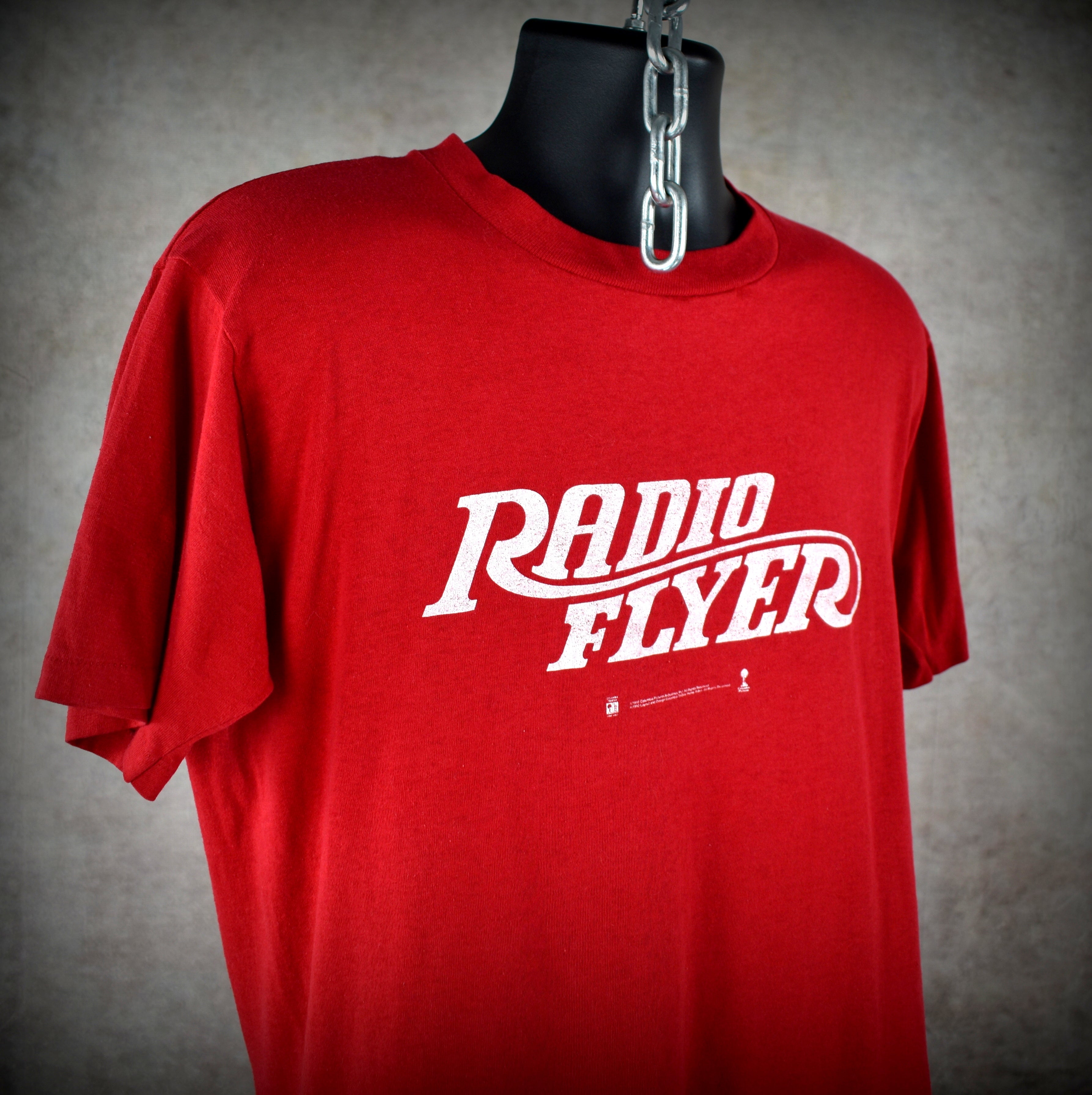 1992 radio flyer vintage cult classic early 90s elijah wood drama fantasy movie promo t-shirt