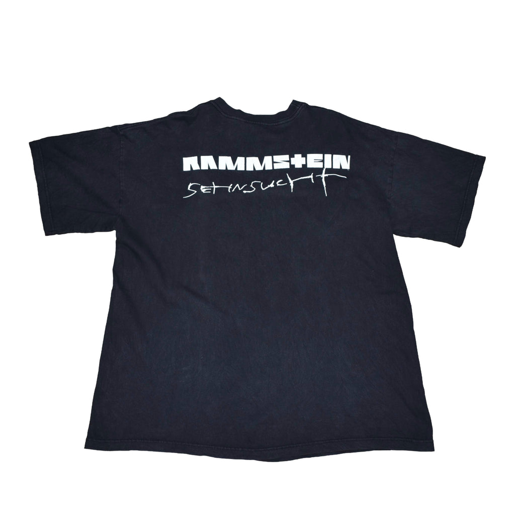 1998 rammstein vintage sehnsucht "du hast" era iconic german metal band promo t-shirt