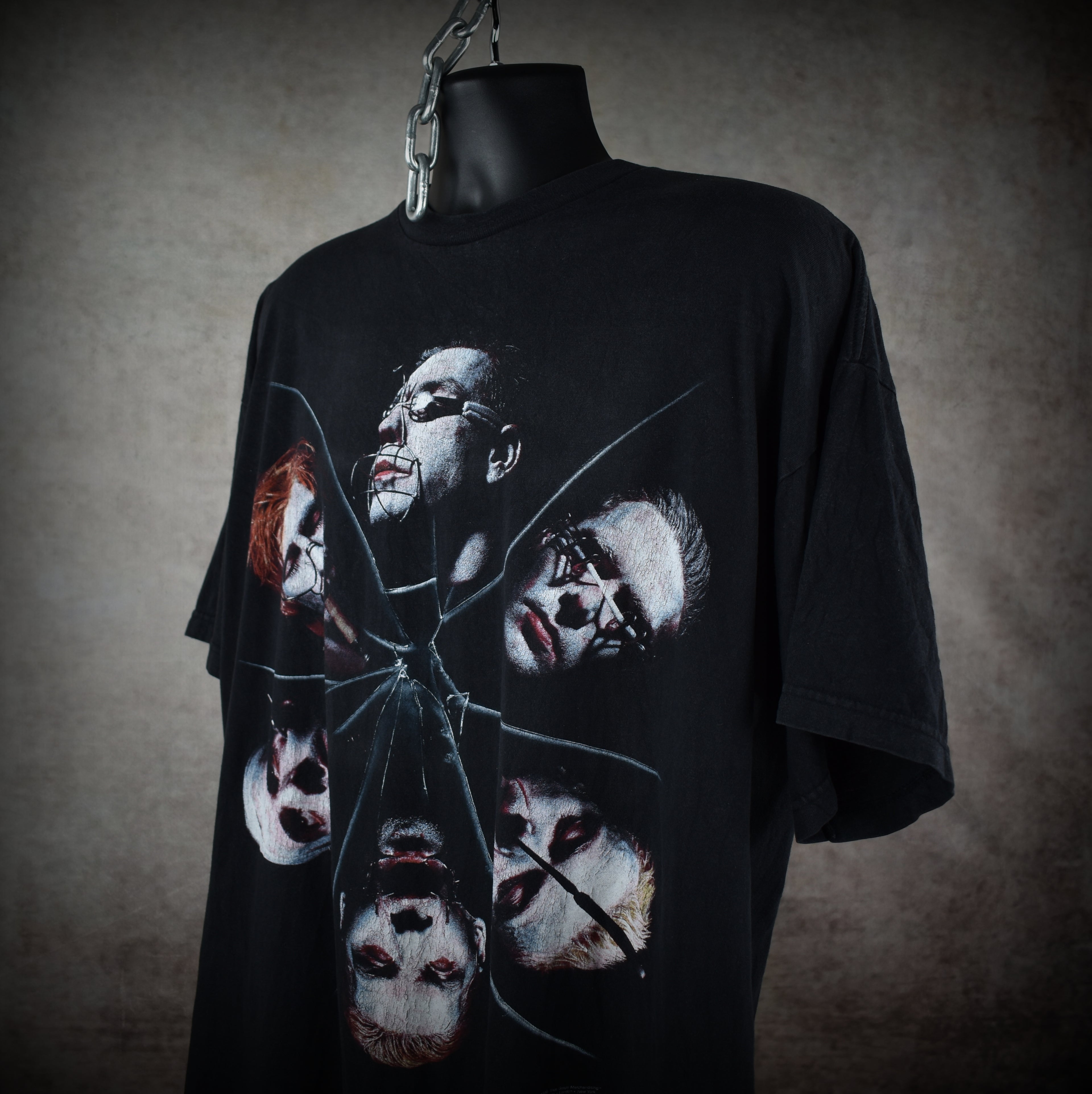 1998 rammstein vintage sehnsucht "du hast" era iconic german metal band promo t-shirt