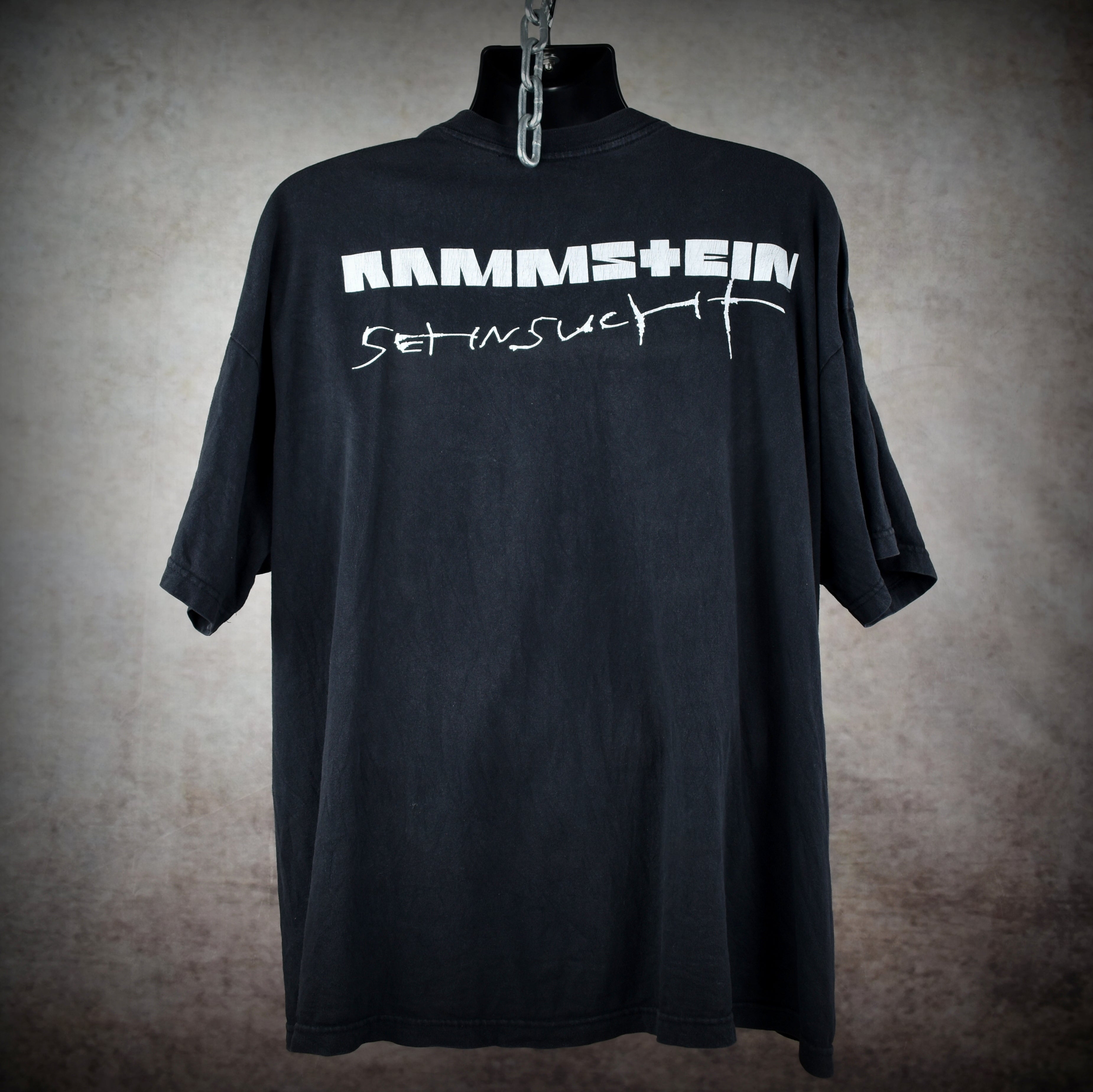 1998 rammstein vintage sehnsucht "du hast" era iconic german metal band promo t-shirt