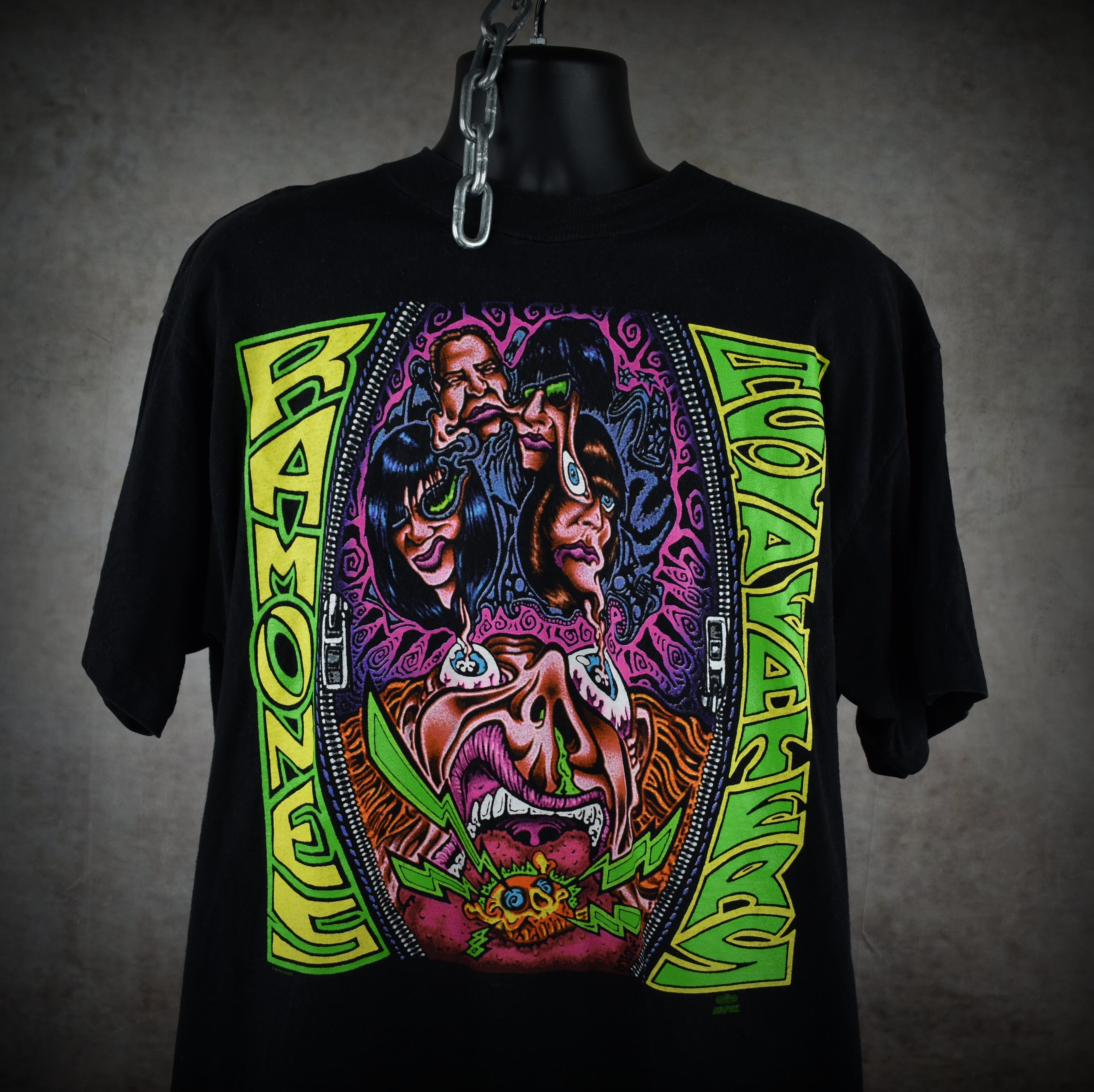1993 ramones vintage acid eaters album art promo iconic punk rock band t-shirt