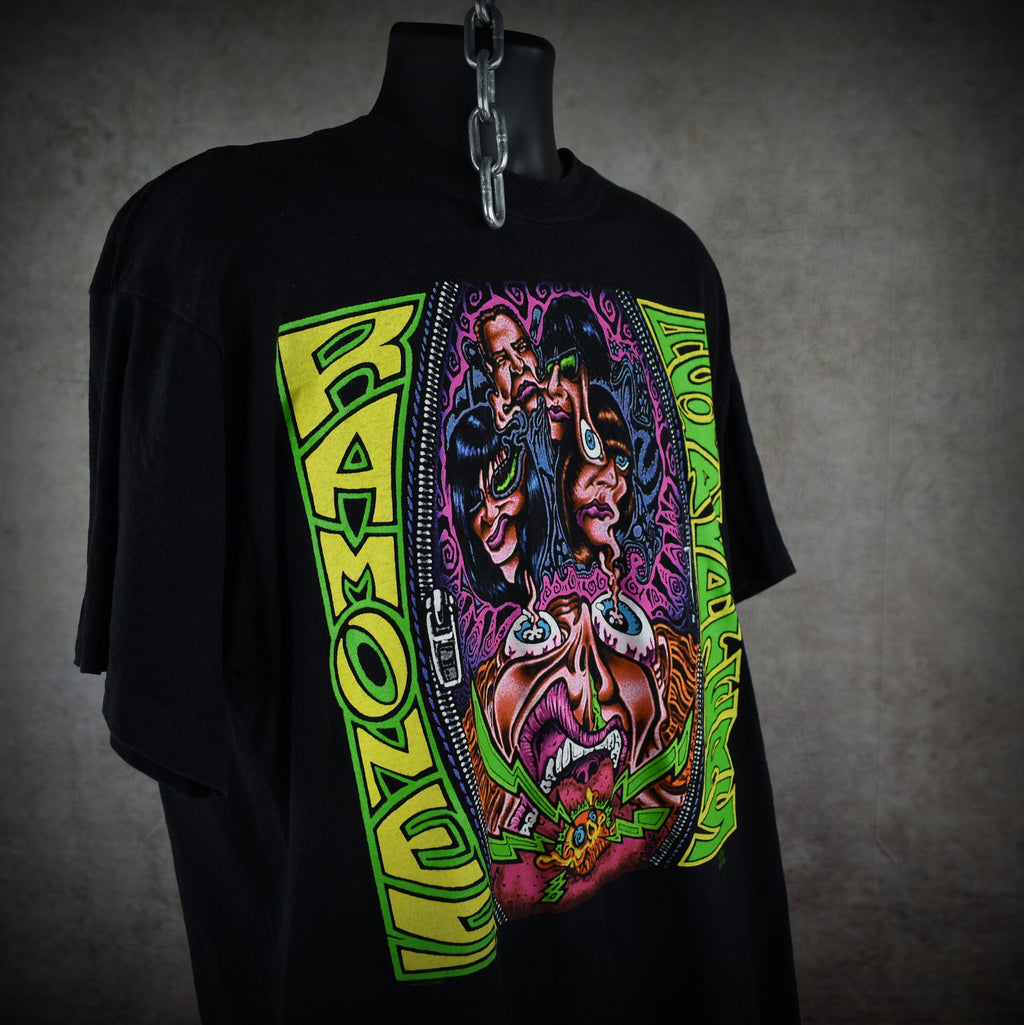 1993 ramones vintage acid eaters album art promo iconic punk rock band t-shirt