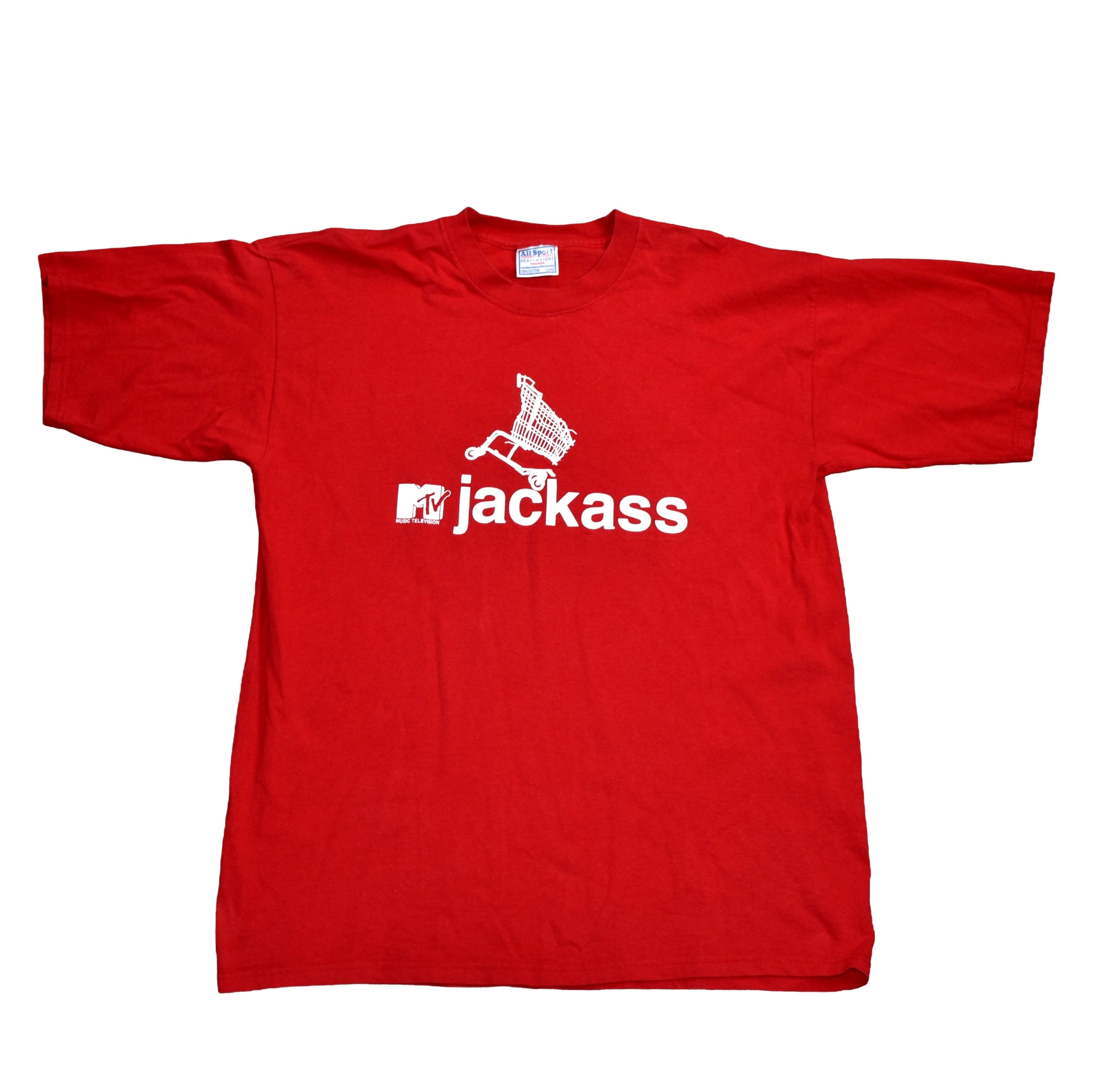 2001 jackass vintage s1:e1 shopping carts iconic y2k pop culture mtv tv show promo t-shirt