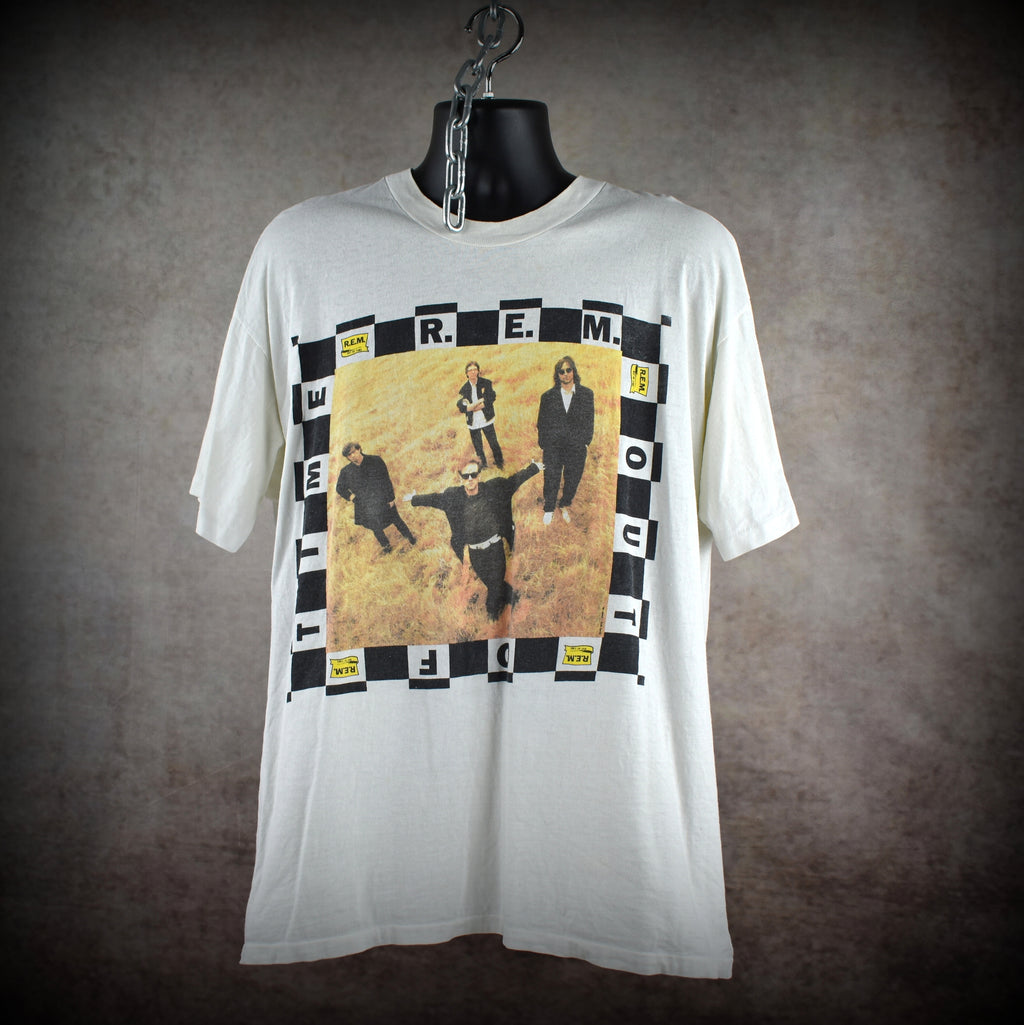 1991 r.e.m. vintage losing my religion era iconic out of time 90s alternative rock band promo t-shirt