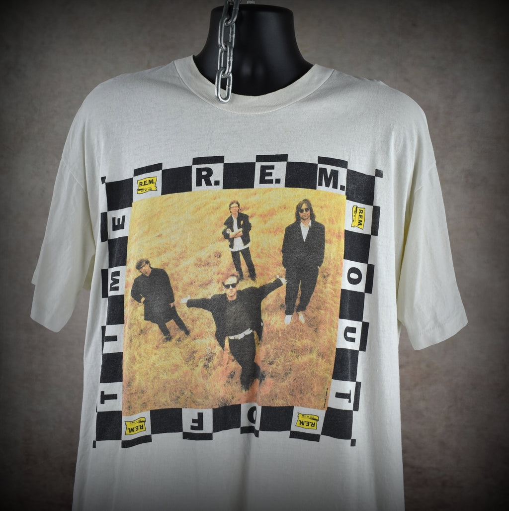 1991 r.e.m. vintage losing my religion era iconic out of time 90s alternative rock band promo t-shirt