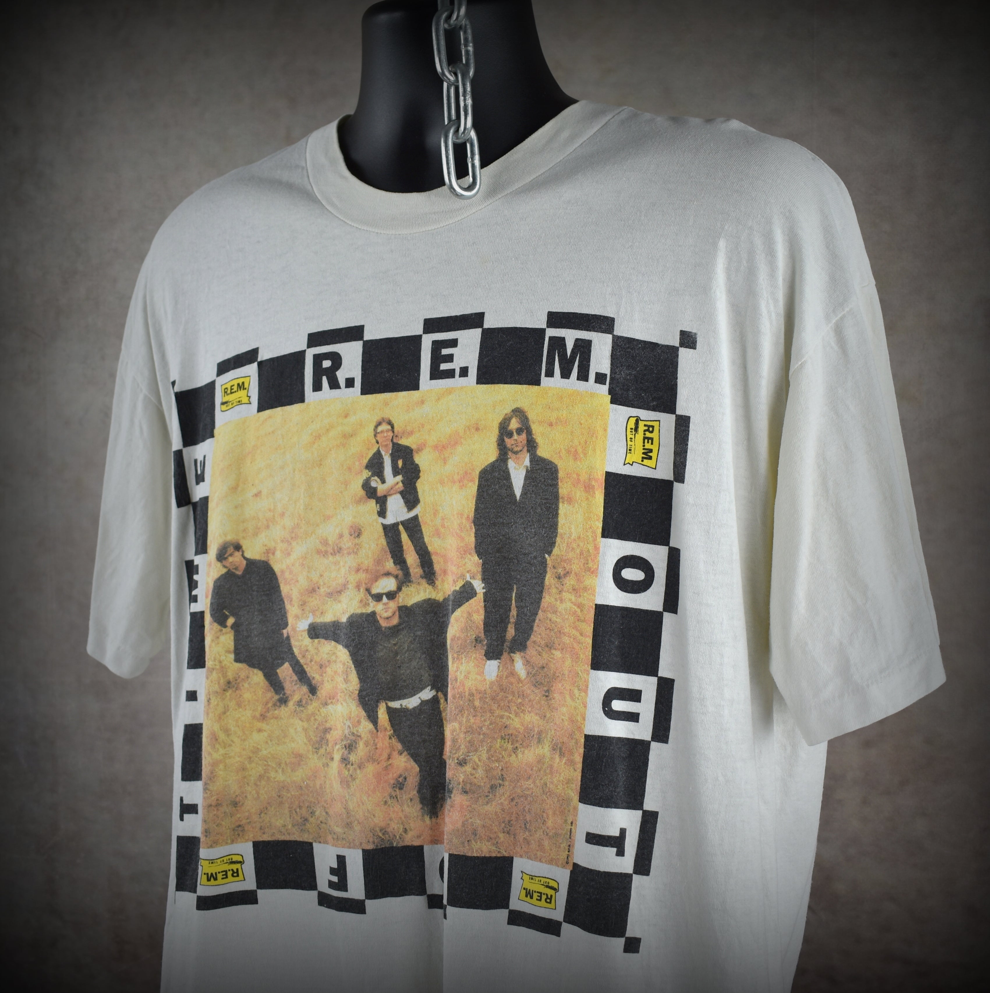 1991 r.e.m. vintage losing my religion era iconic out of time 90s alternative rock band promo t-shirt